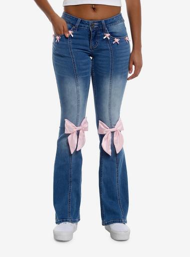 【ROSEFRANTZ】RIBBON WIDE DENIM PANTS Designer fashion, Seoul-fully created | W Concept