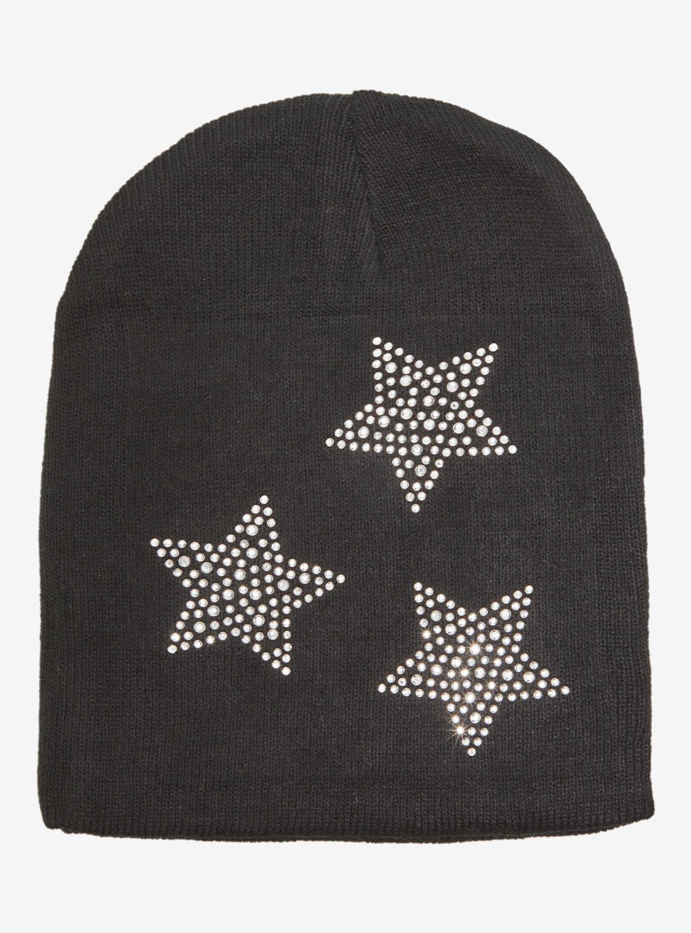 Rhinestone Stars Beanie, , hi-res
