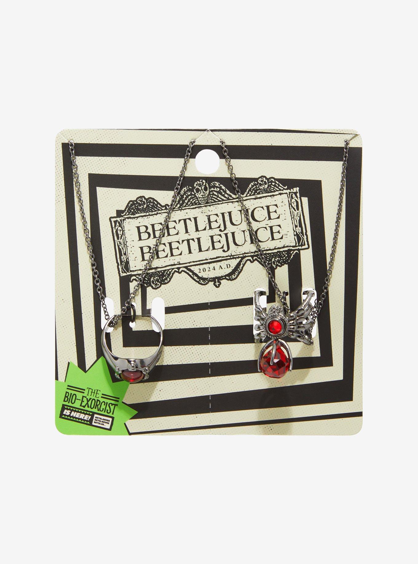 Beetlejuice Beetlejuice Ring Necklace Set, , hi-res