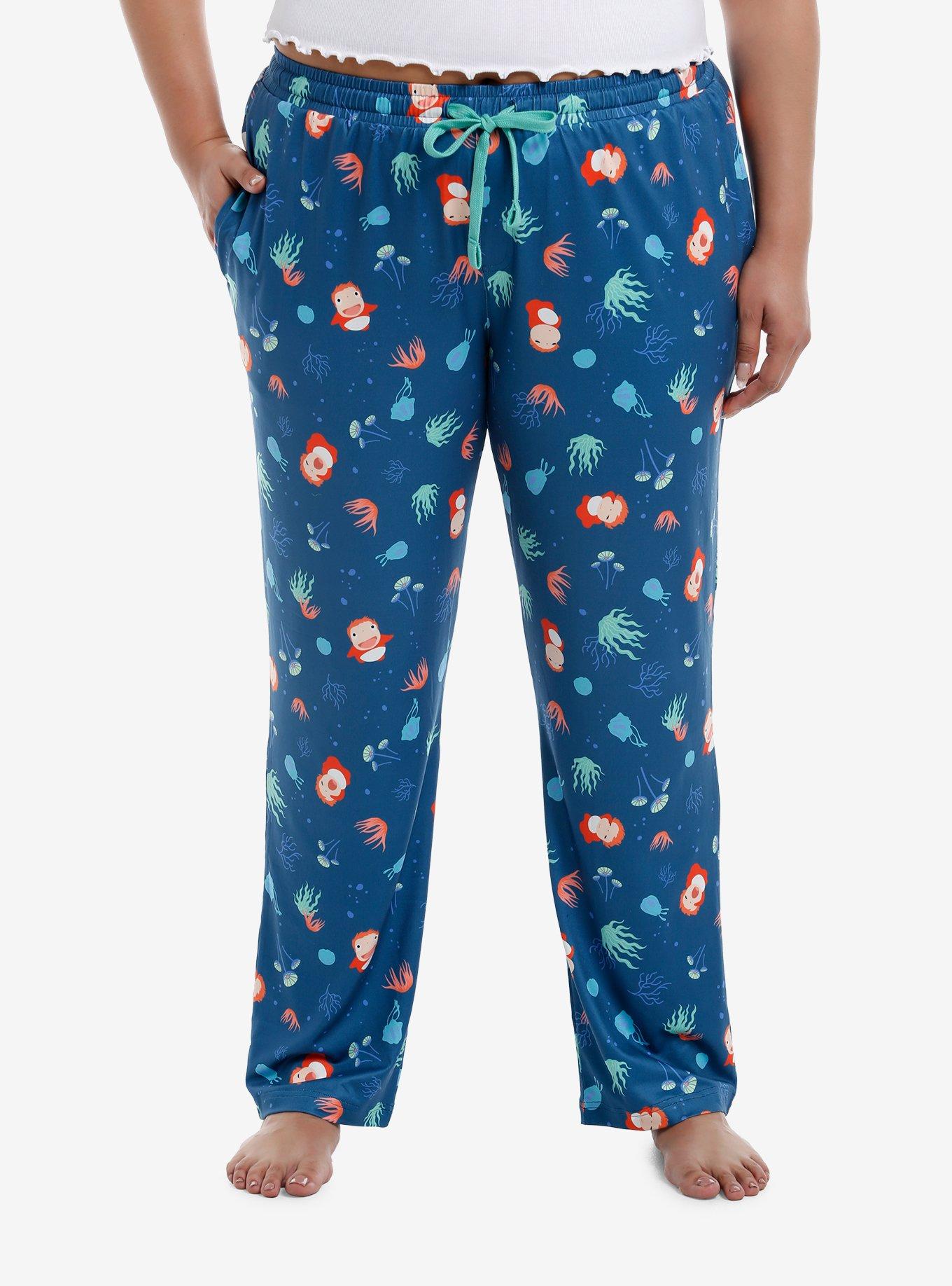 Studio Ghibli® Ponyo Underwater Girls Pajama Pants Plus Size, , hi-res