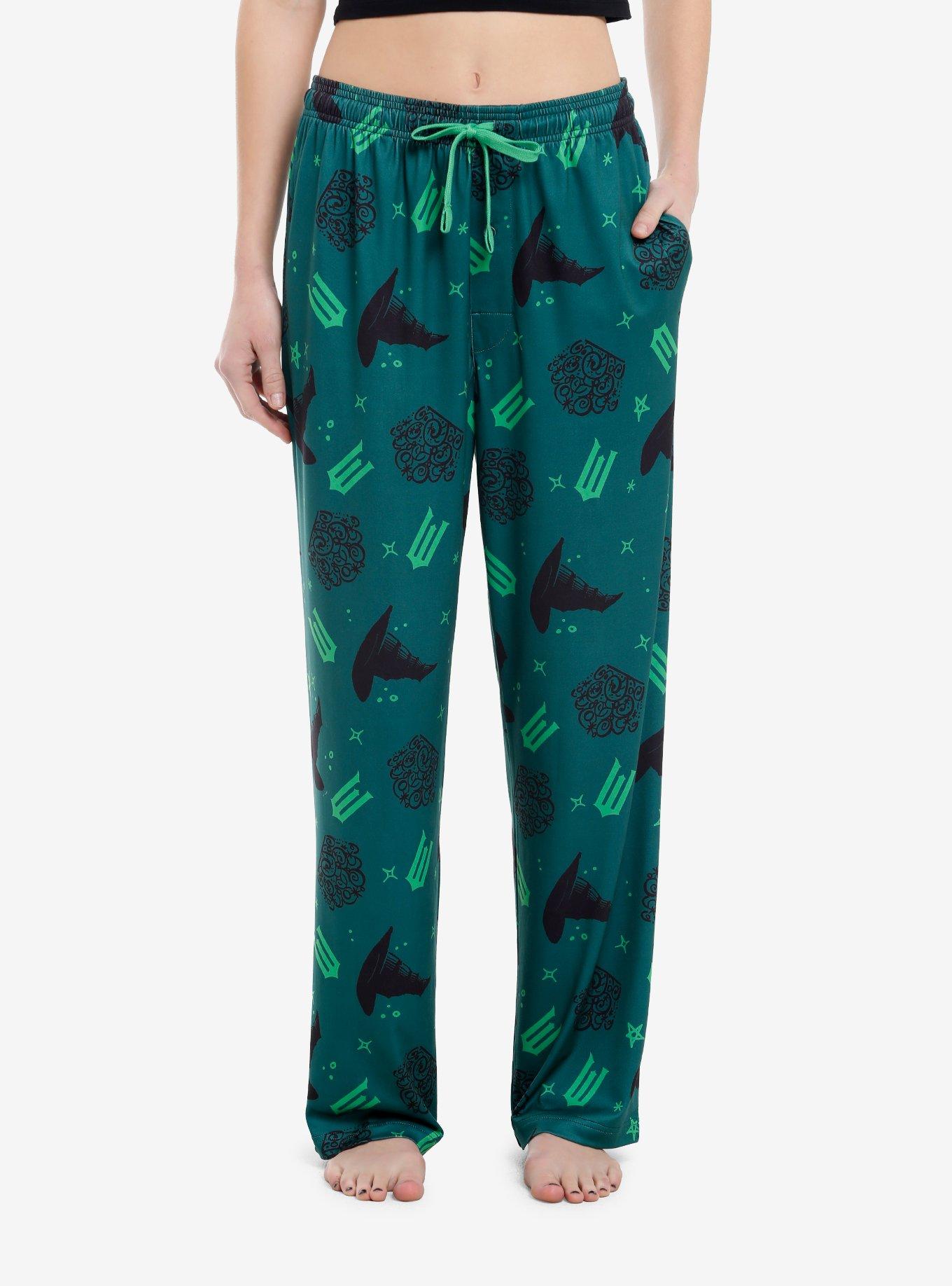 Wicked Elphaba & Glinda Icons Pajama Pants, GREEN, hi-res