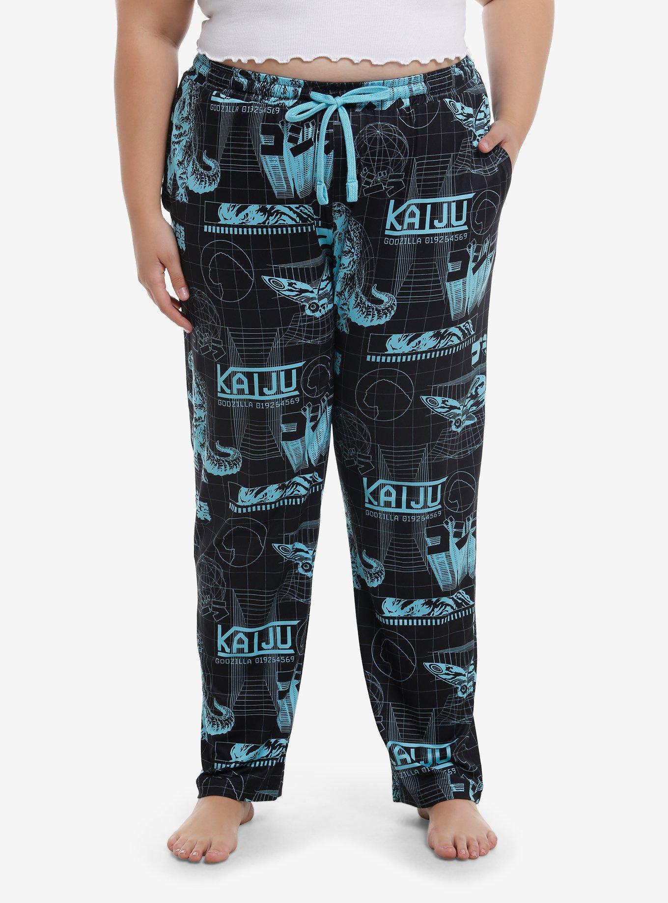 Godzilla Kaiju Pajama Pants Plus Size, , hi-res