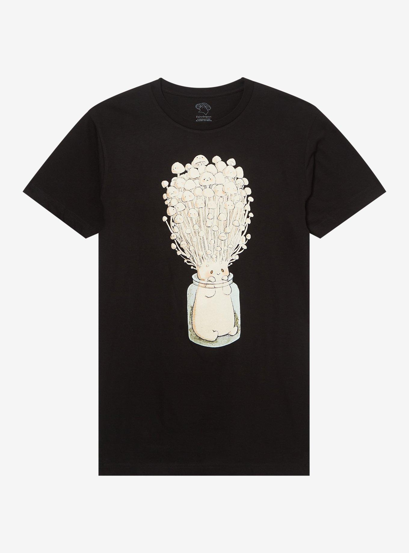 Enoki Creature T-Shirt By Fairydrop, BLACK, hi-res