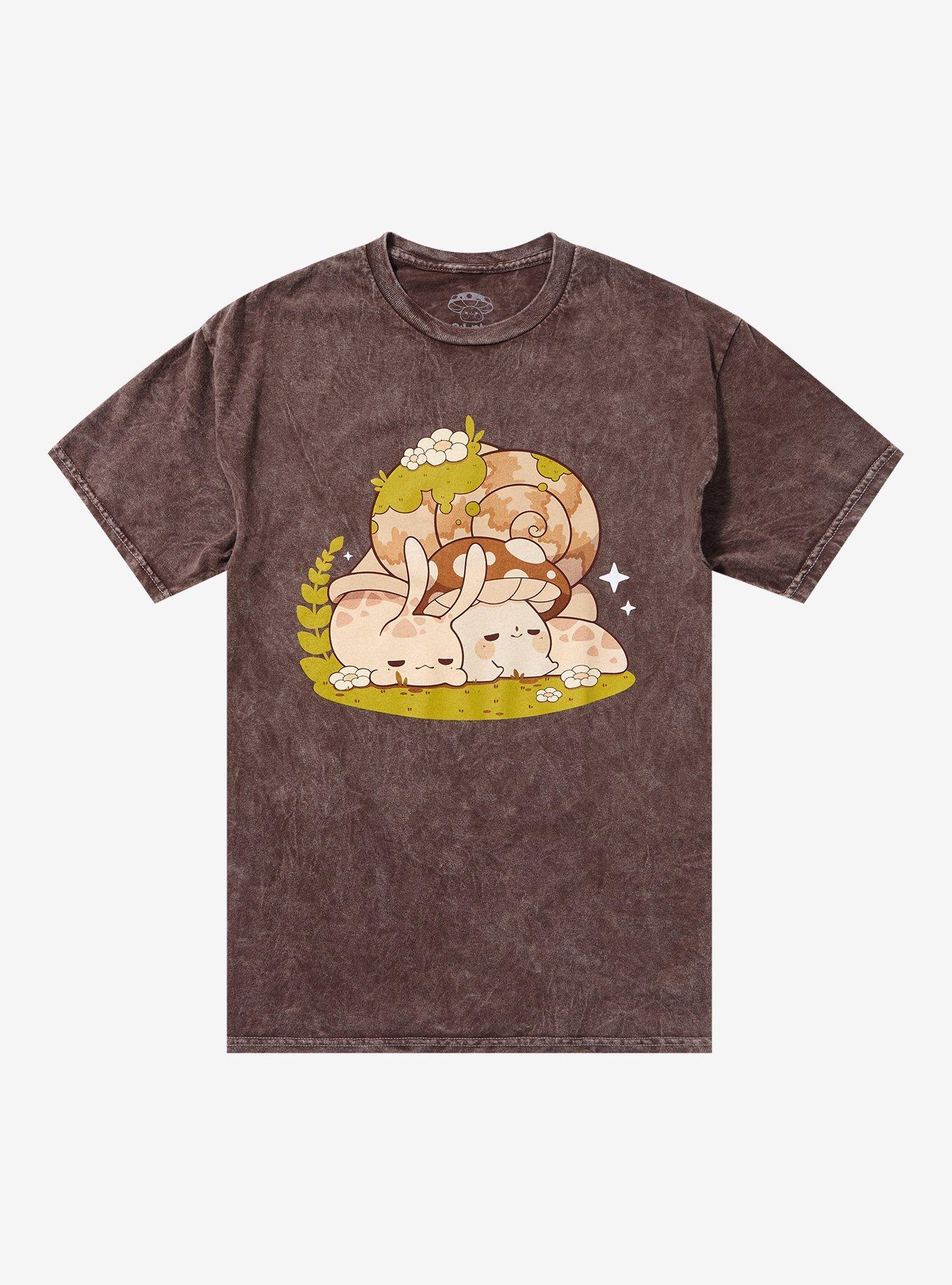 Snail Nap Time Dark Wash T-Shirt By Rihnlin, , hi-res