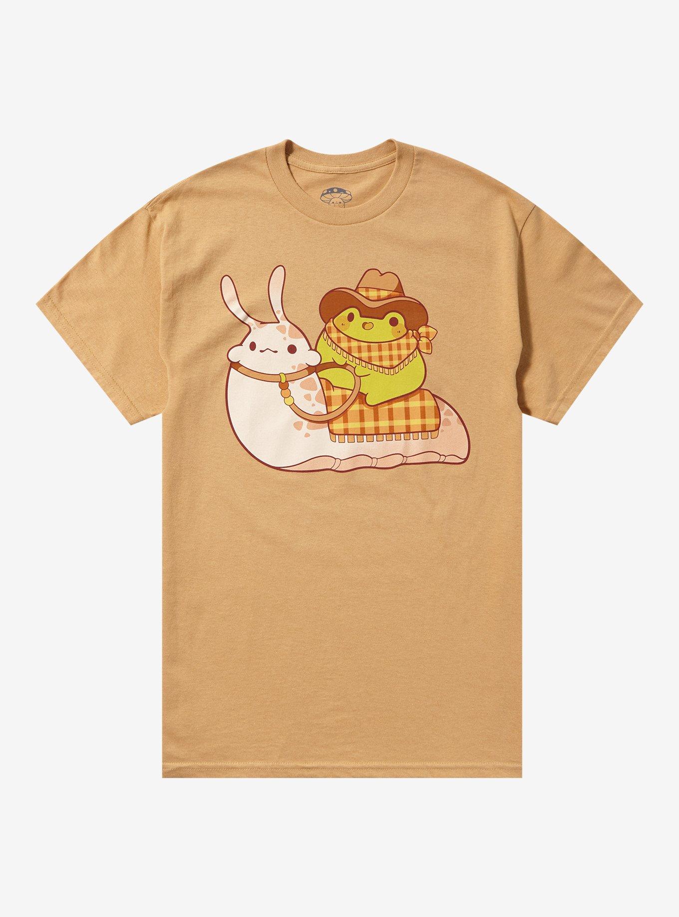 Slug Frog Cowboy T-Shirt By Rihnlin, SAND, hi-res