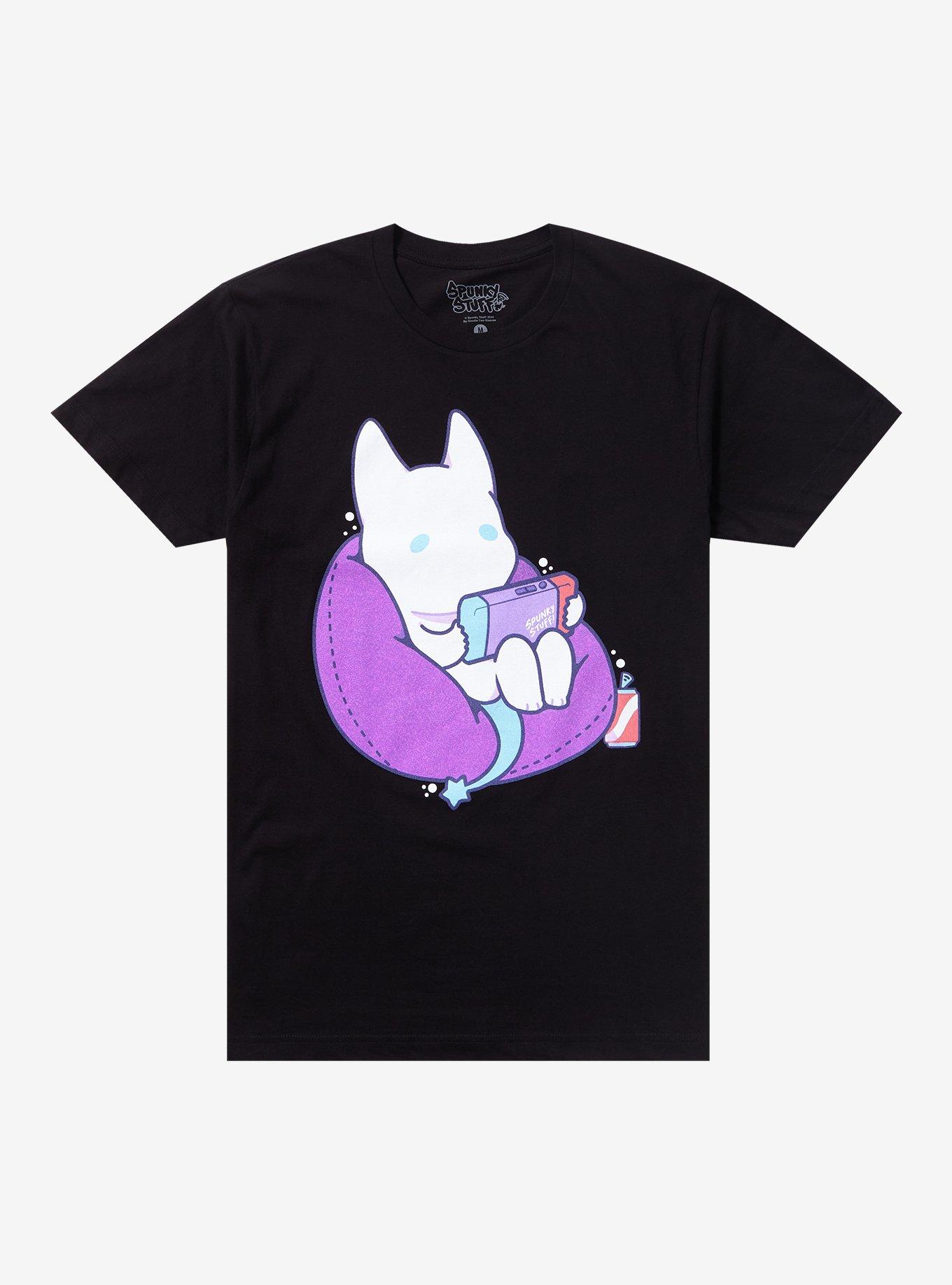 Cozy Gaming T-Shirt By Spunky Stuff, BLACK, hi-res