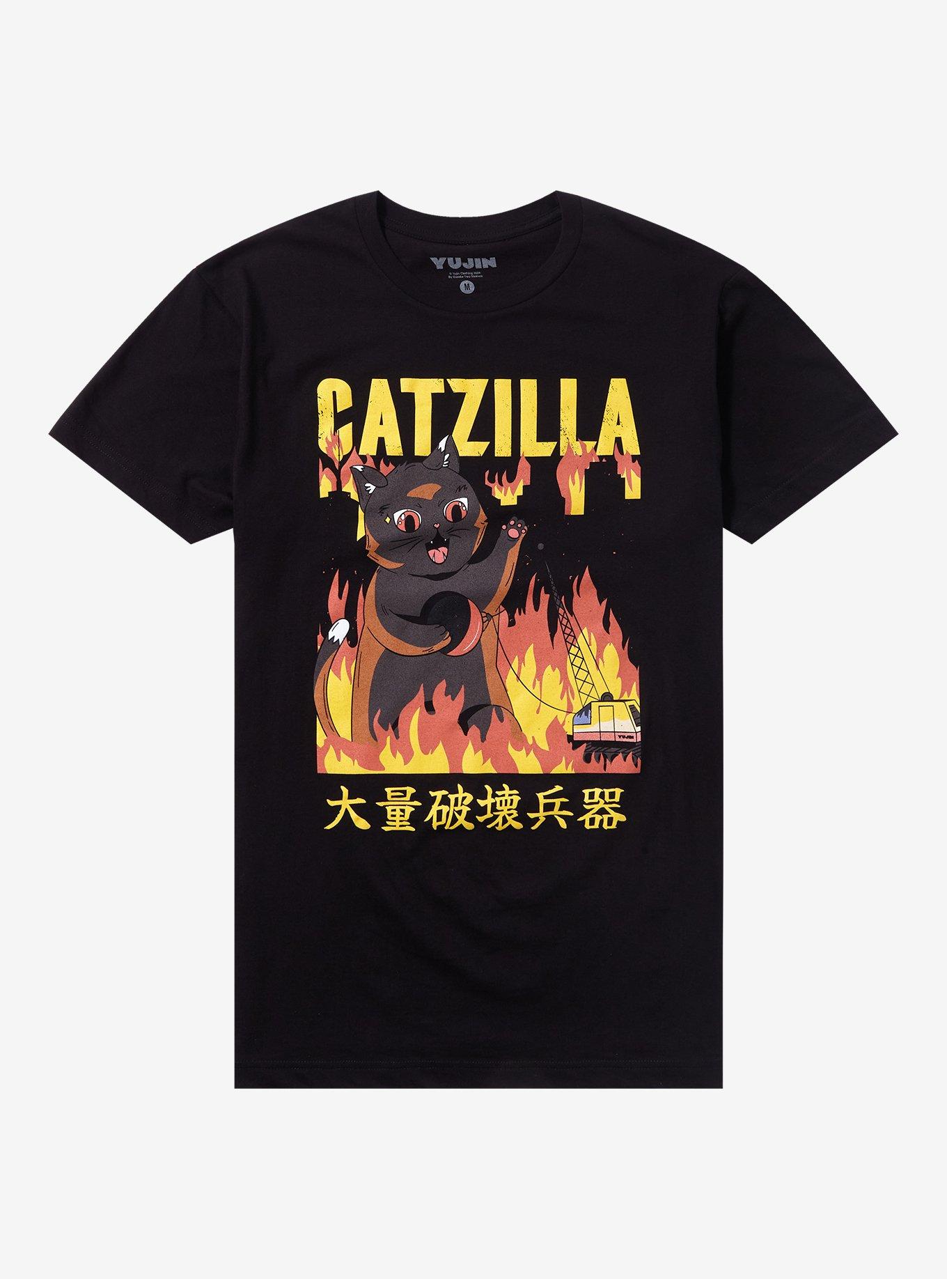 Catzilla Mass Destruction T-Shirt By Yujin