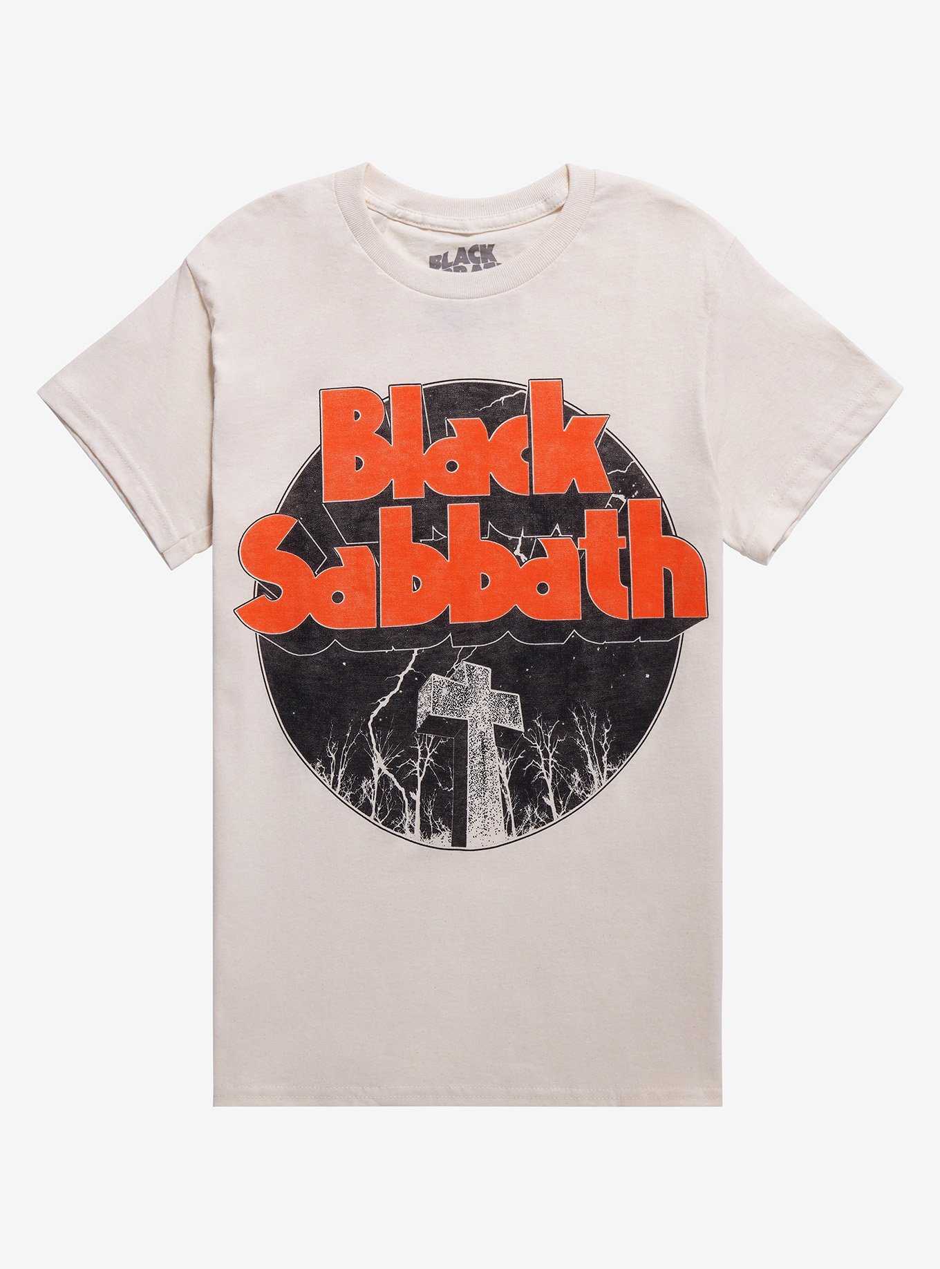 Black Sabbath Cross In Woods Boyfriend Fit Girls T-Shirt, , hi-res