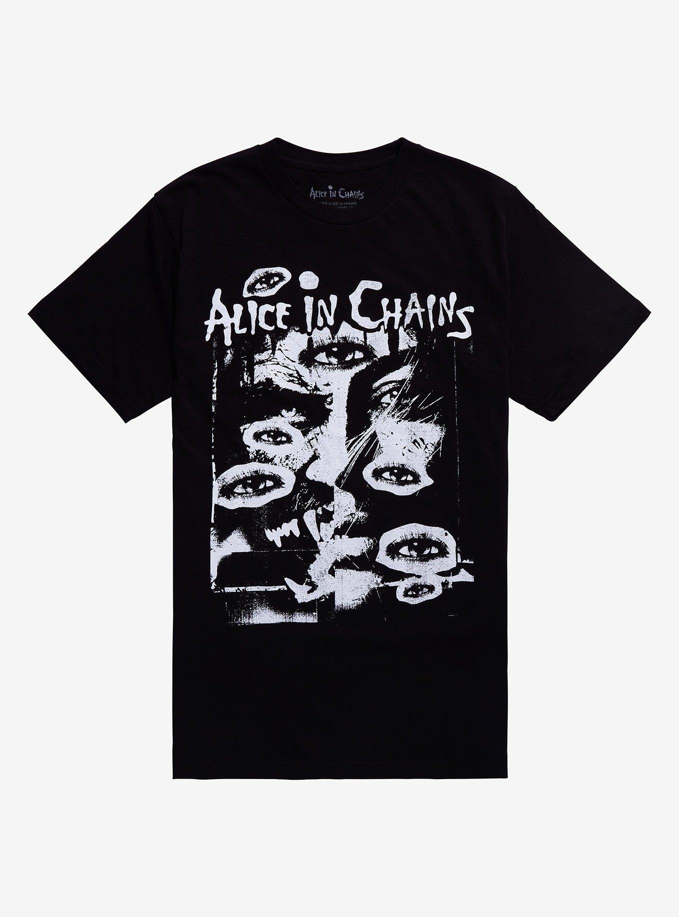 Alice In Chains Eyes Boyfriend Fit Girls T-Shirt, BLACK, hi-res