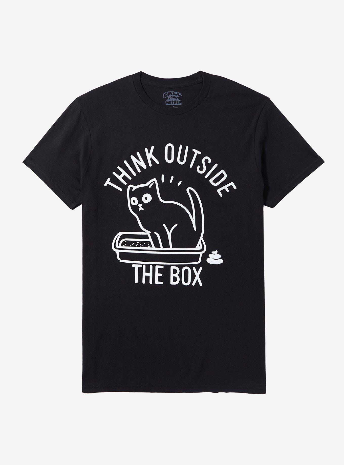 Think Outside The Box T-Shirt By Call Your Mother, BLACK, hi-res