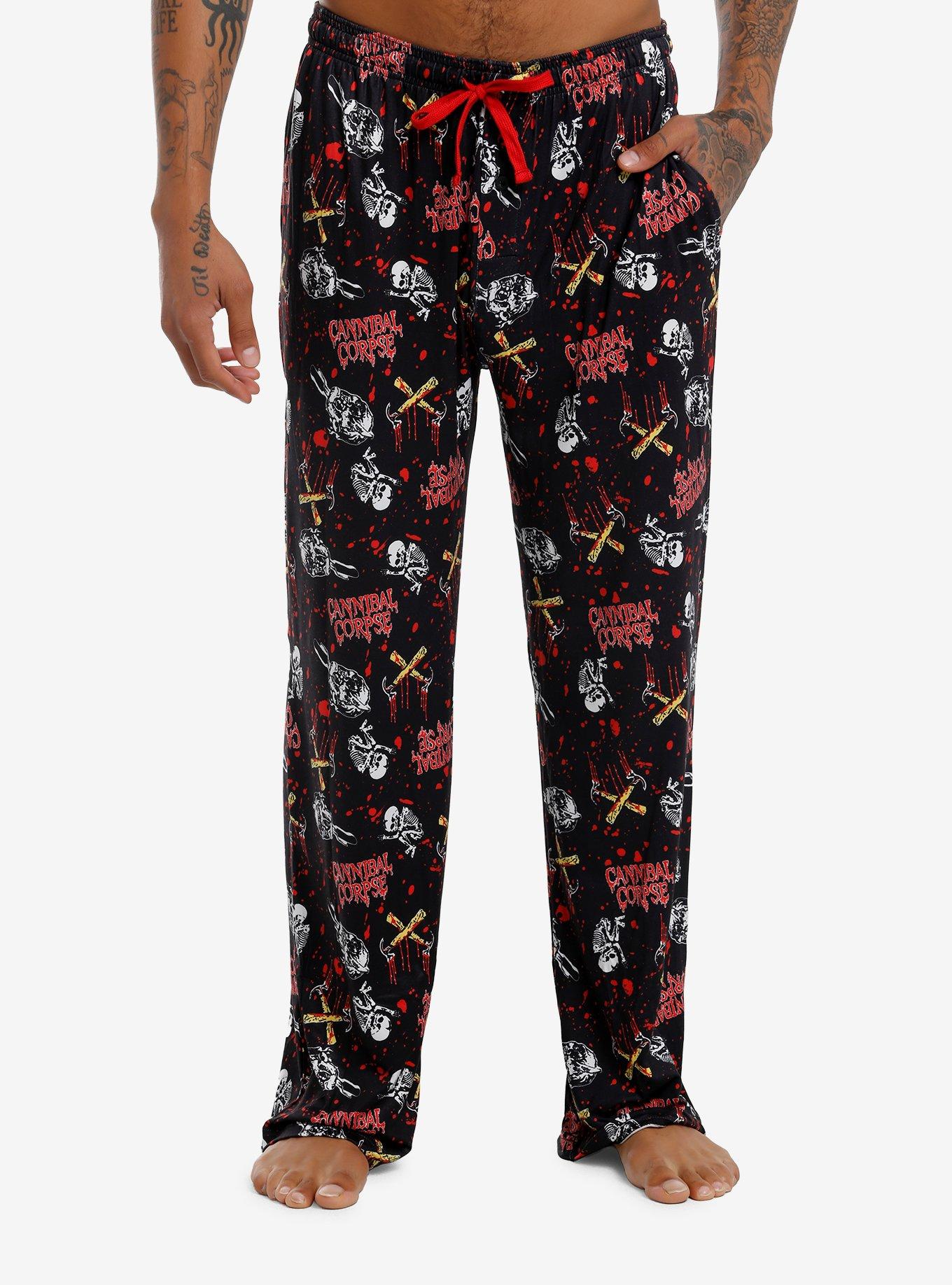 Cannibal Corpse Bloody Hammer Pajama Pants, BLACK, hi-res