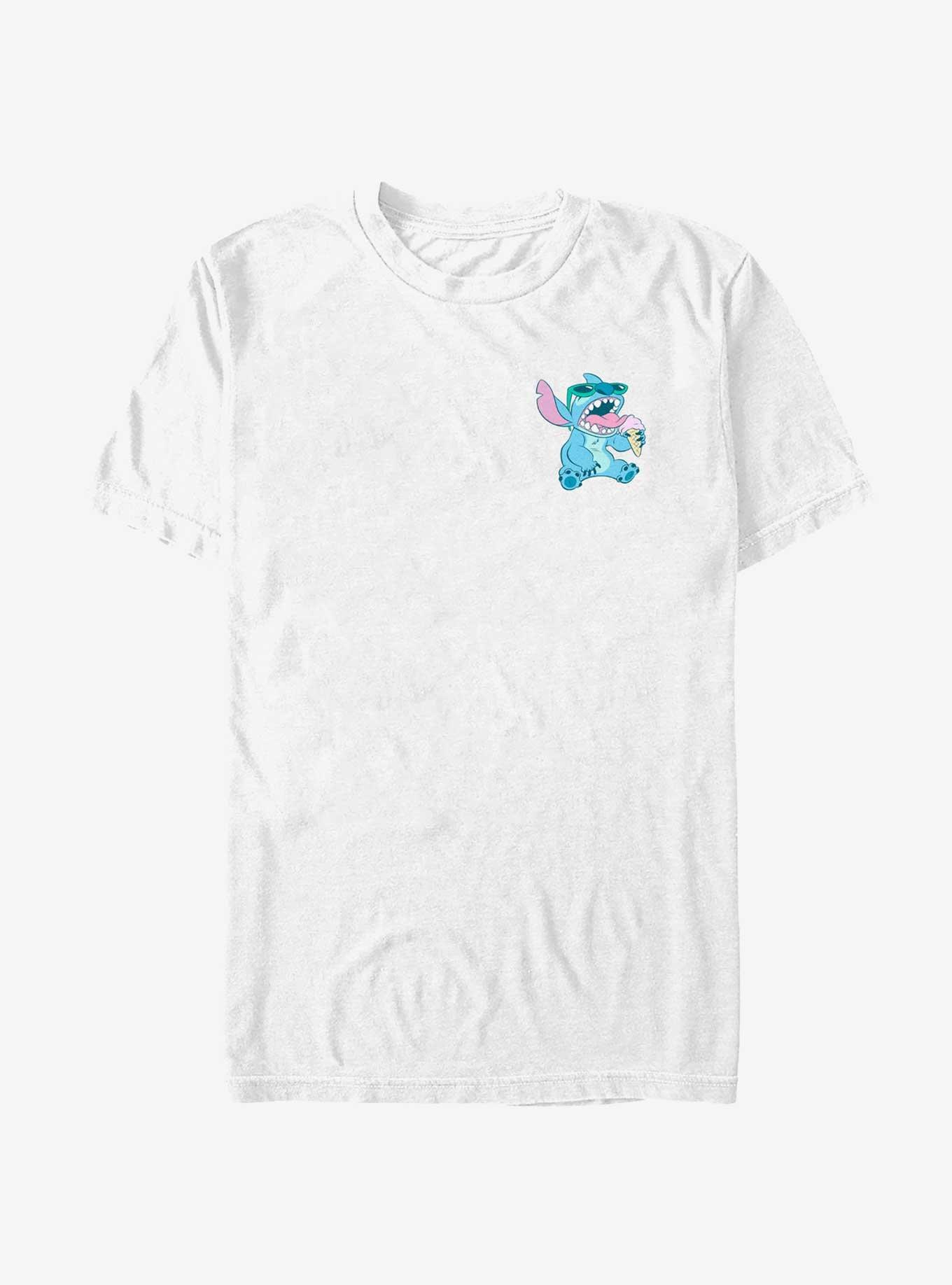 Disney Lilo & Stitch Ice Cream Pocket T-Shirt, WHITE, hi-res