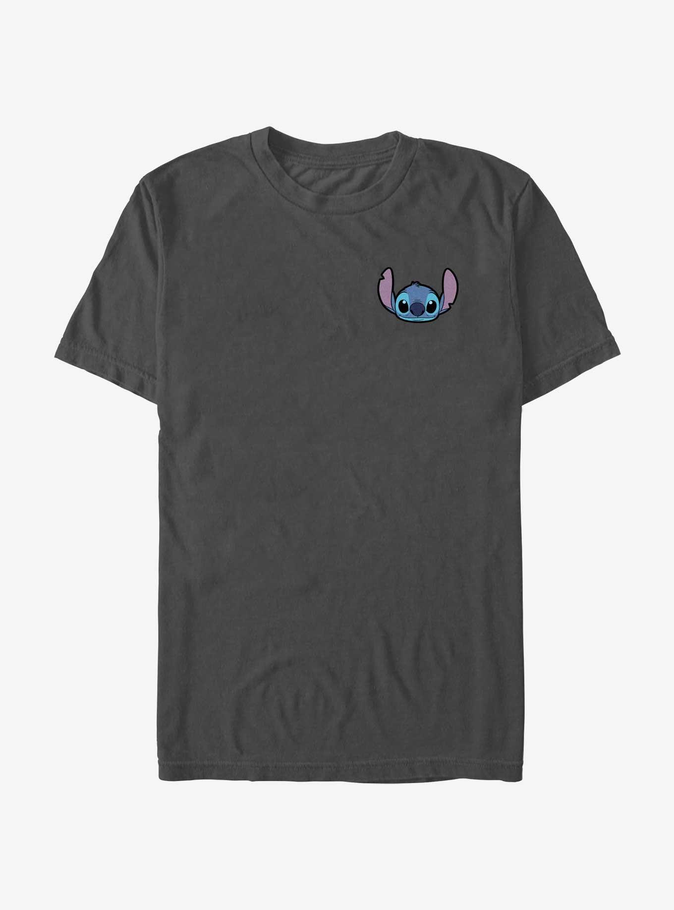 Disney Lilo & Stitch Happy Face Pocket T-Shirt, CHARCOAL, hi-res