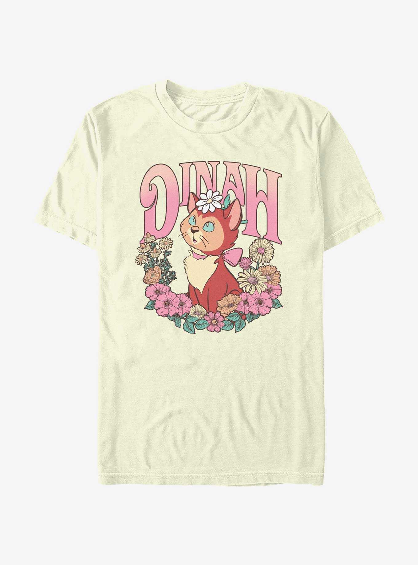 Disney Alice In Wonderland Dinah Floral Wreath T-Shirt, , hi-res