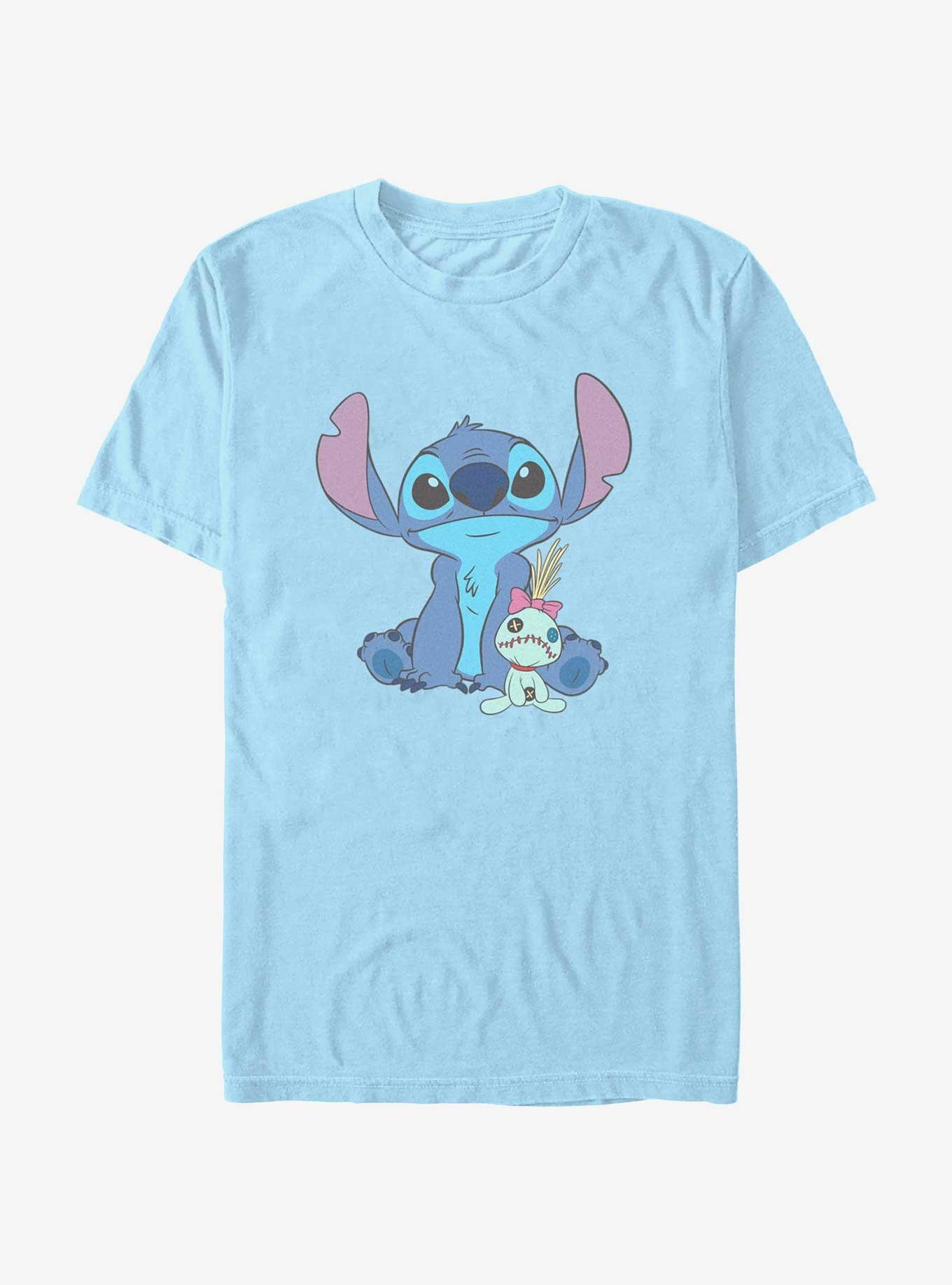 Disney Lilo & Stitch And Scrump Sit T-Shirt, LT BLUE, hi-res