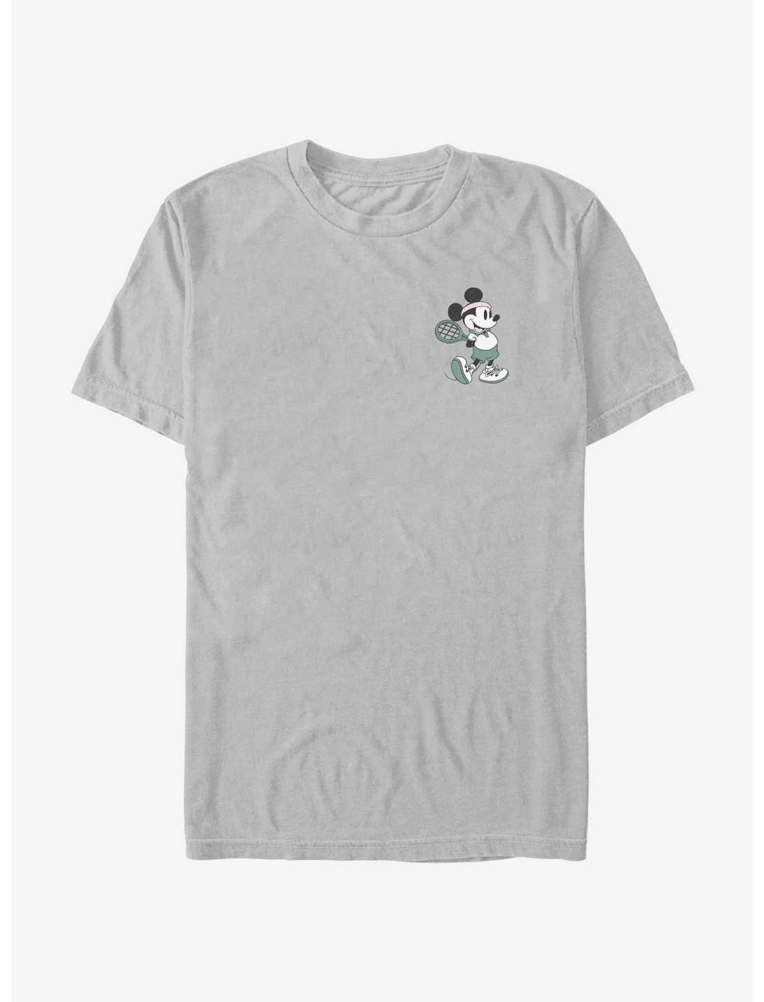 Disney Mickey Mouse Vintage Tennis Mickey Pocket T-Shirt, SILVER, hi-res