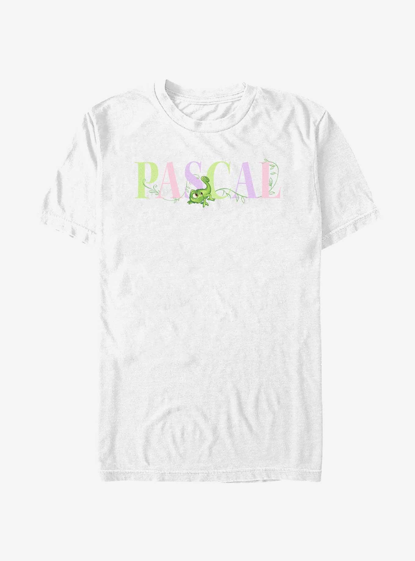 Disney Tangled Pascal Colorful Letters T-Shirt, WHITE, hi-res