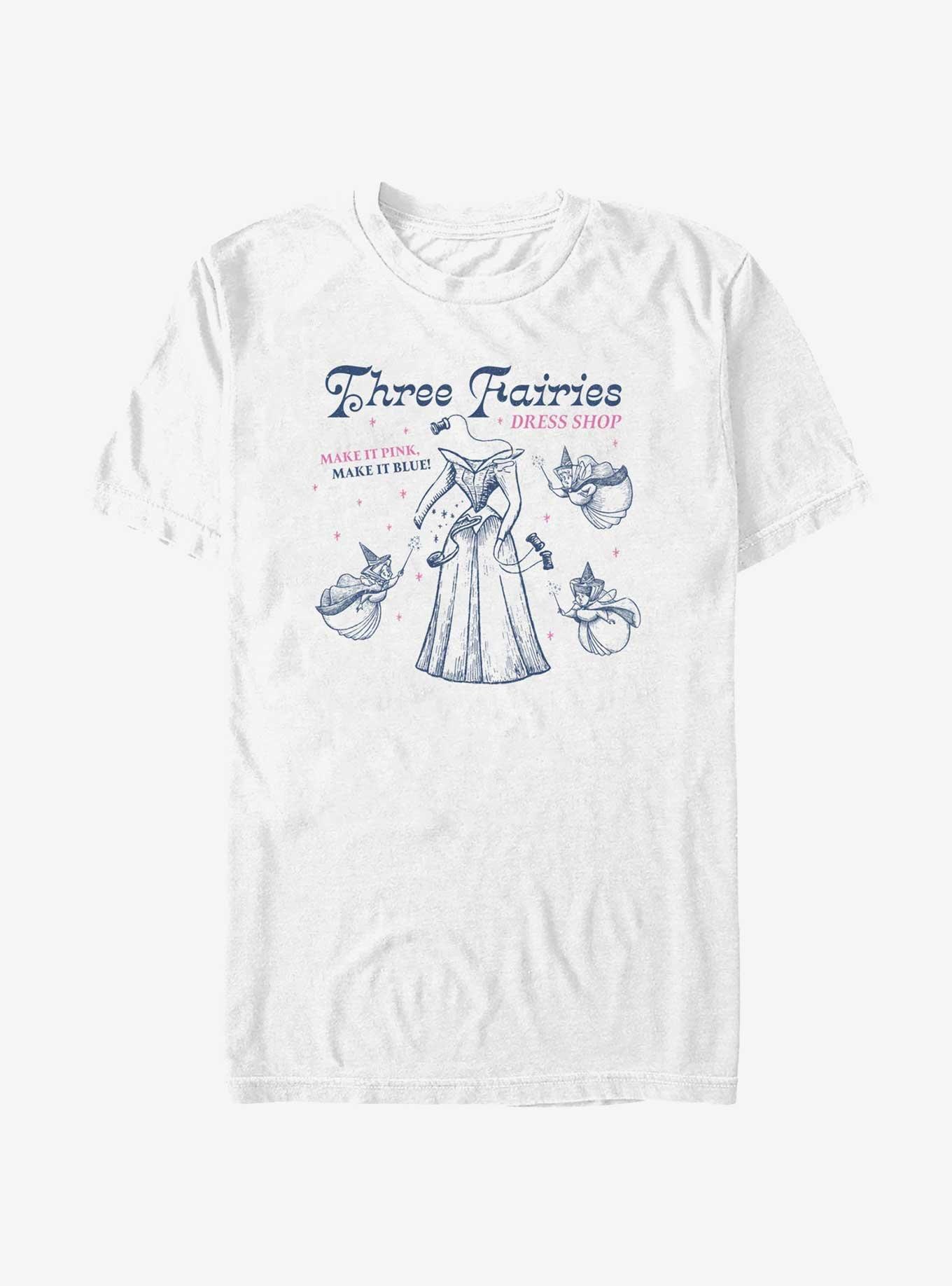 Disney Sleeping Beauty Fairy Dress Shop T-Shirt, WHITE, hi-res