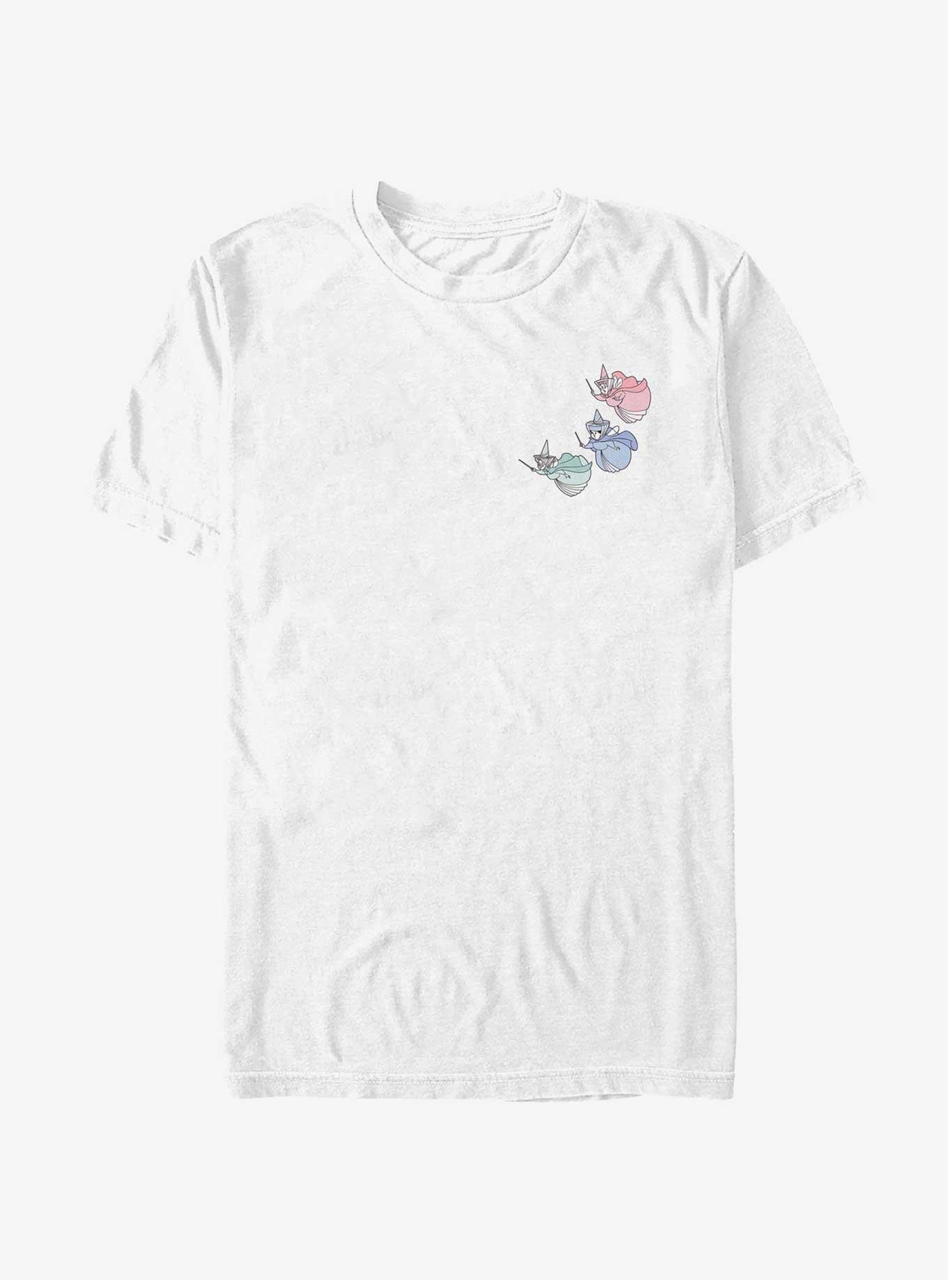 Disney Sleeping Beauty Fairy Trio Pocket T-Shirt, WHITE, hi-res