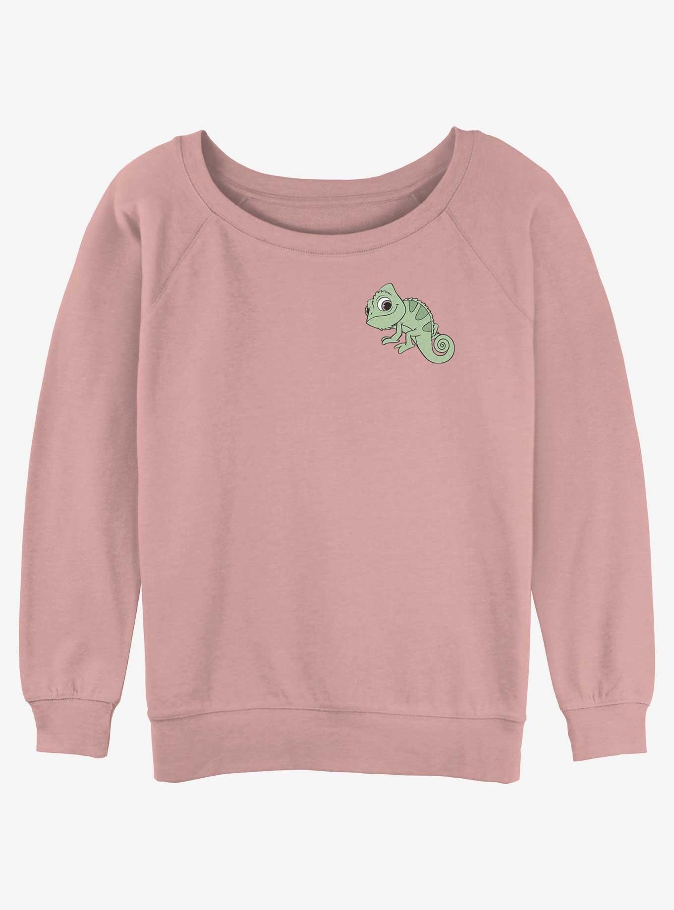 Disney Tangled Pascal Pocket Girls Slouchy Sweatshirt
