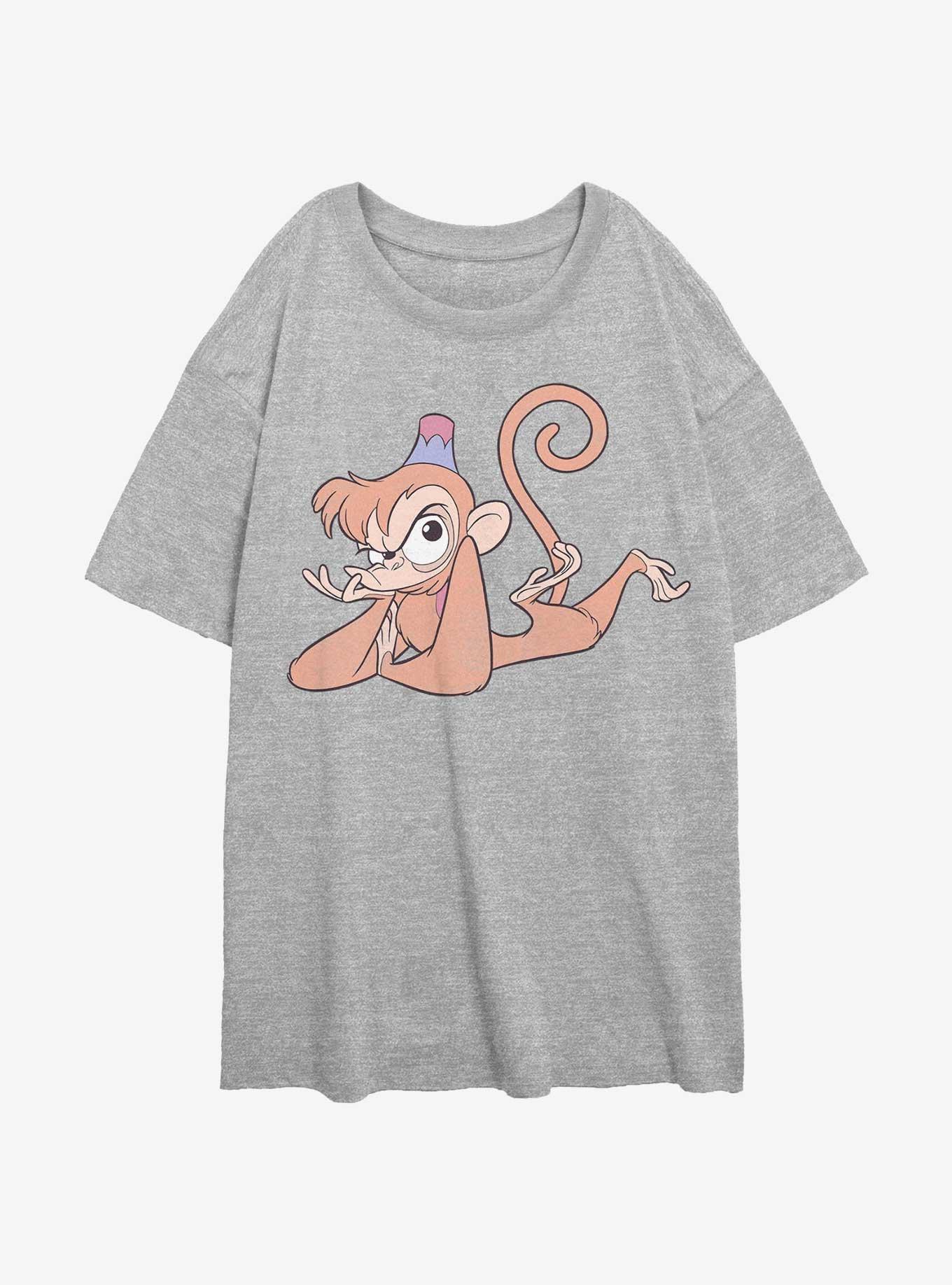 Disney Aladdin Abu Pose Girls Oversized T-Shirt, ATH HTR, hi-res