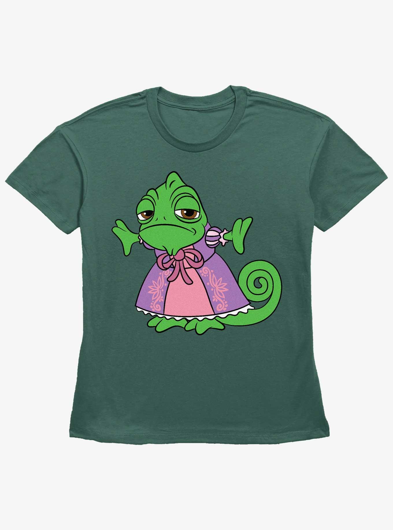 Disney Tangled Pascal On Dress Girls Straight Fit T-Shirt