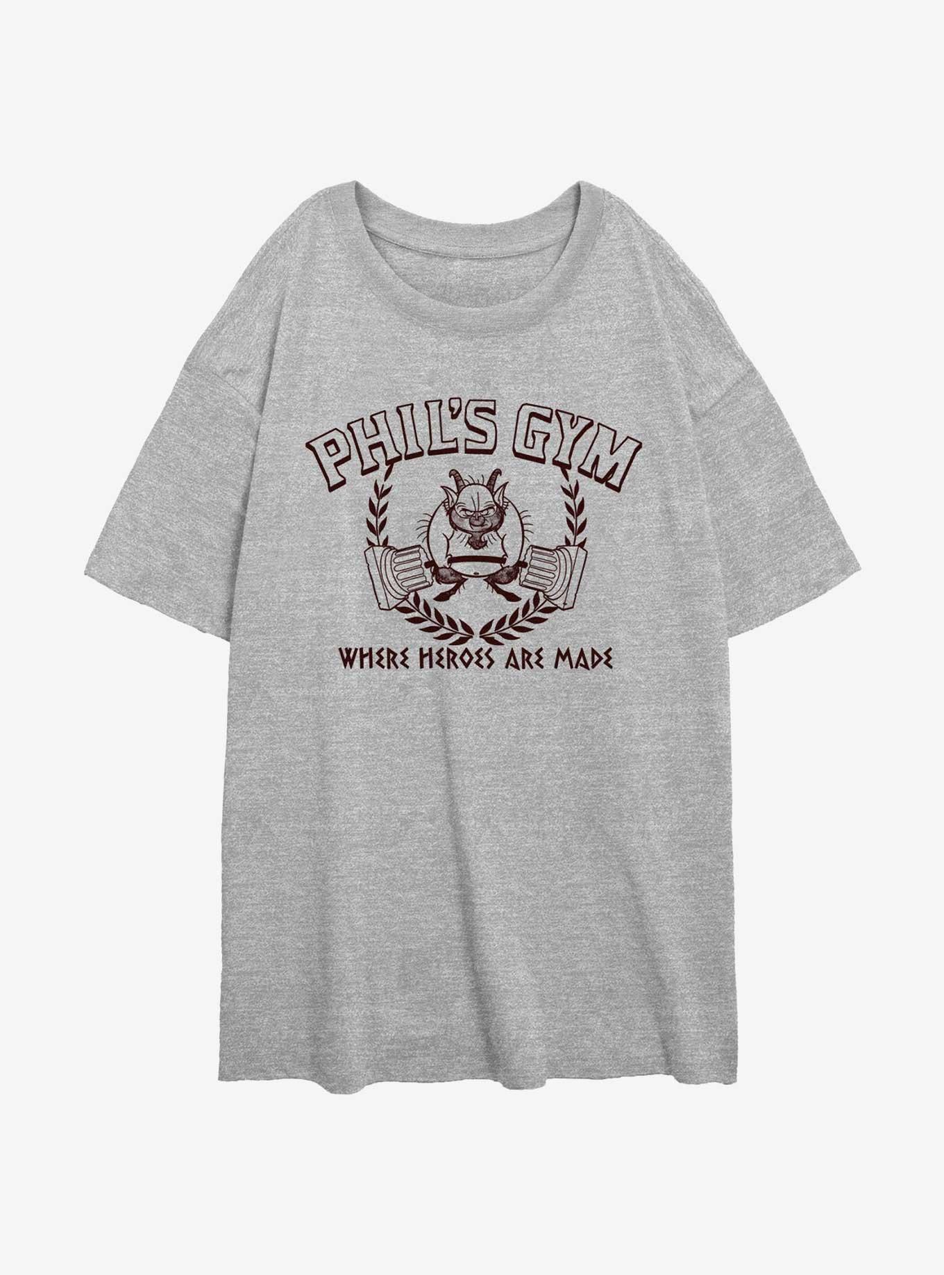 Disney Hercules Philoctetes Gym Girls Oversized T-Shirt, ATH HTR, hi-res