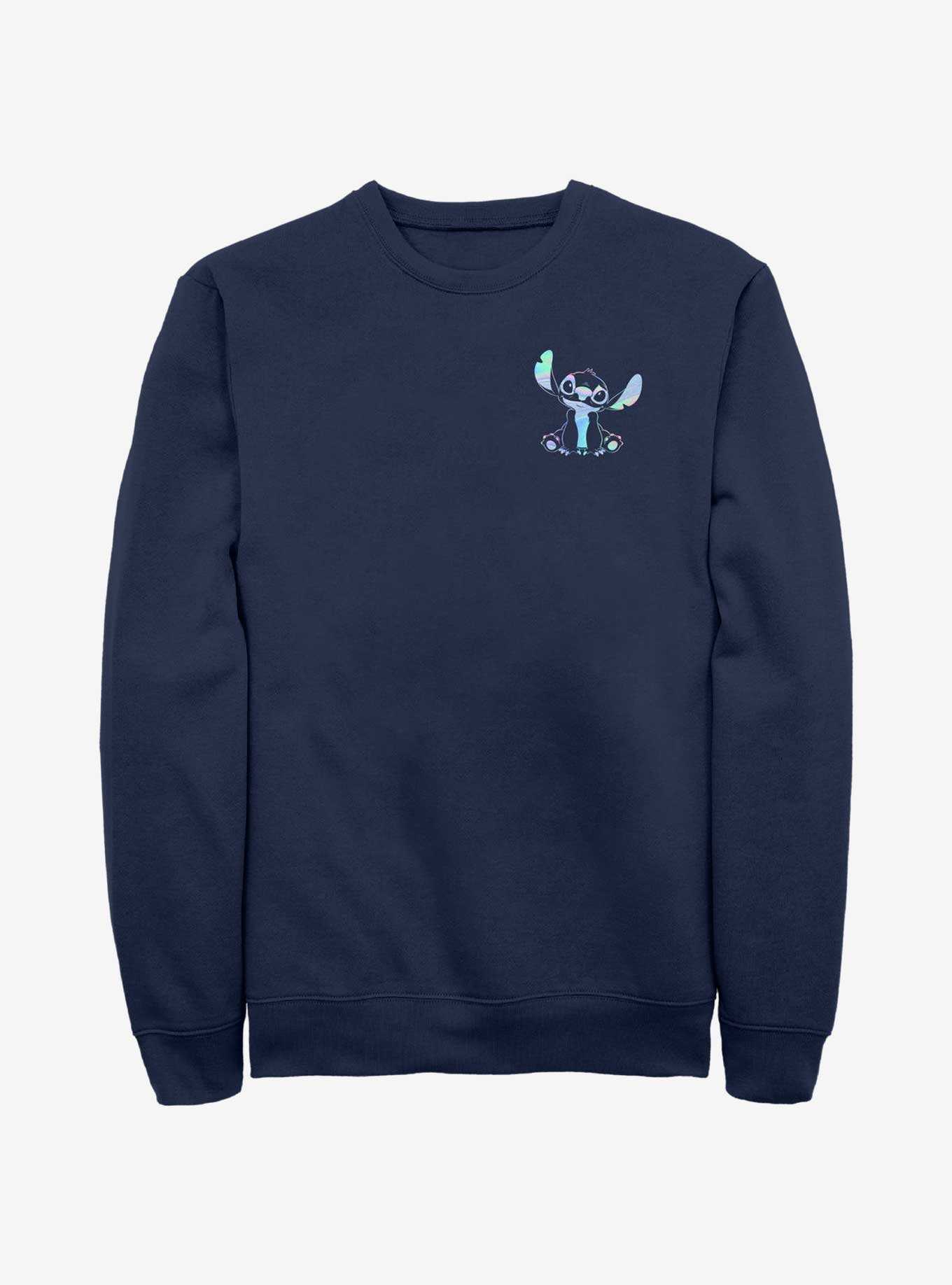 Disney Lilo & Stitch Holographic Stitch Pocket Sweatshirt, , hi-res