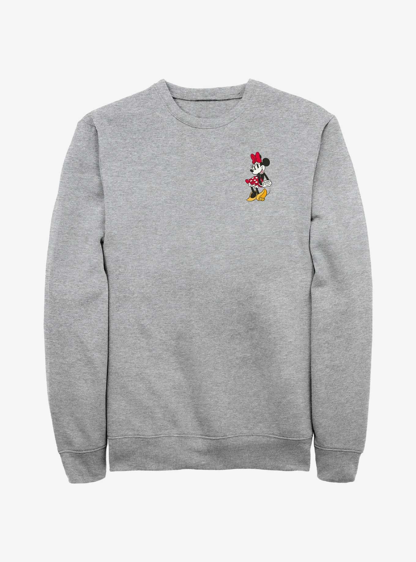 Disney Minnie Mouse Charming Minnie Pocket Sweatshirt, ATH HTR, hi-res