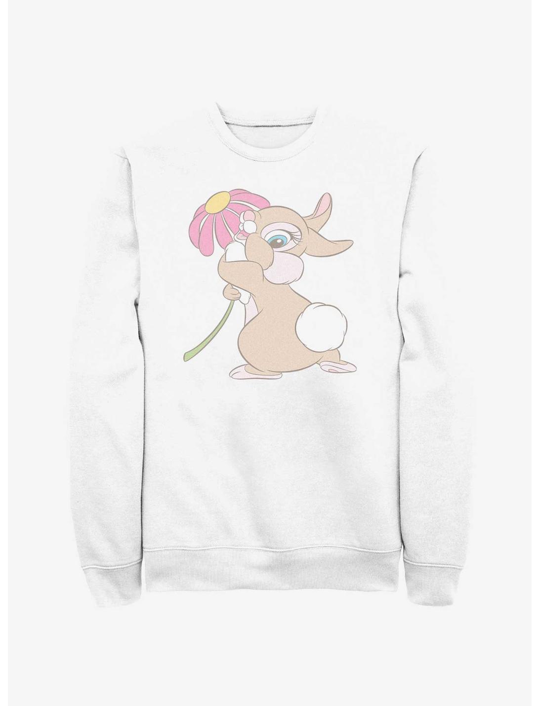Disney Bambi Flirty Miss Bunny Sweatshirt, WHITE, hi-res