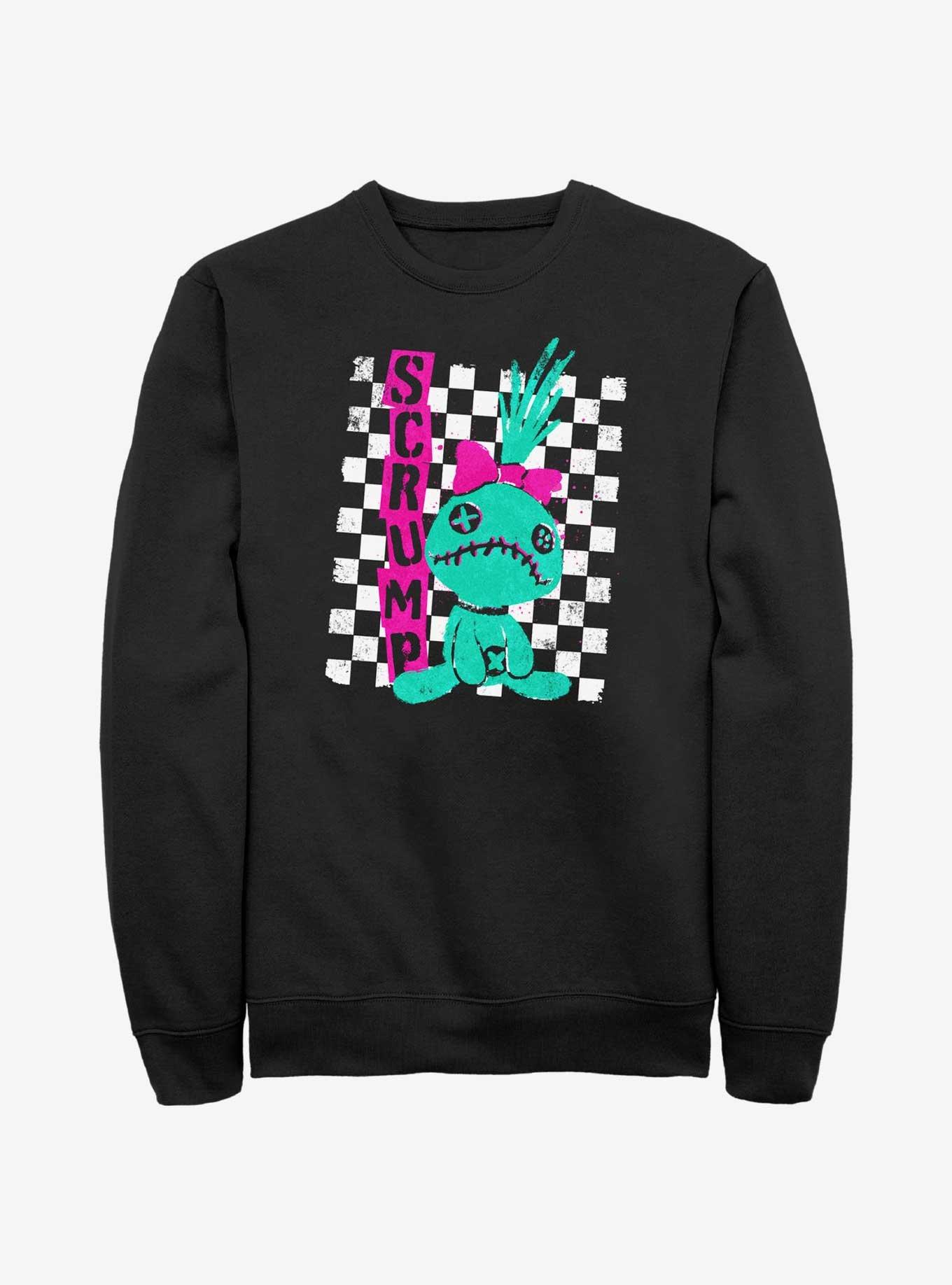 Disney Lilo & Stitch Punk Scrump Sweatshirt, BLACK, hi-res