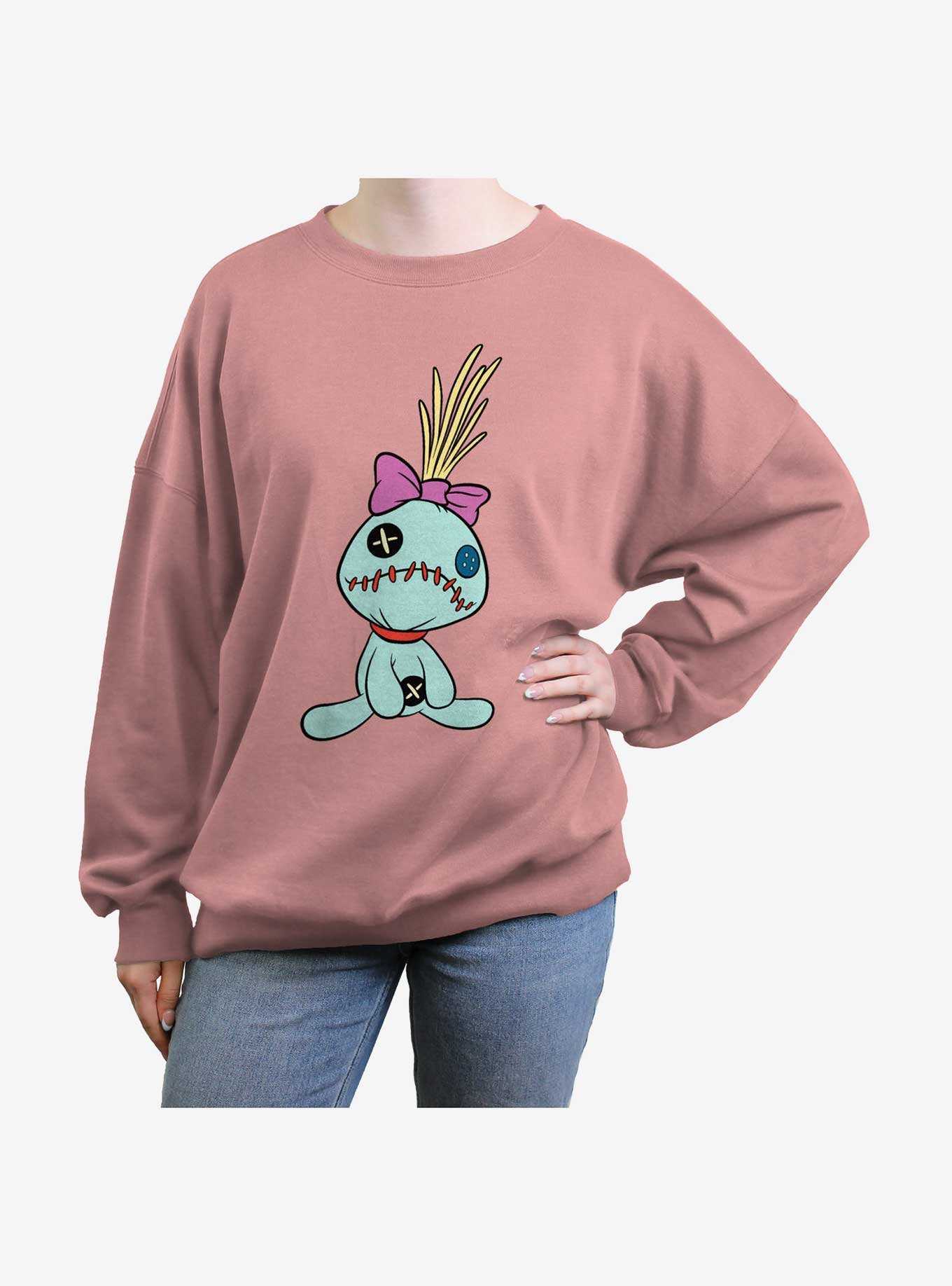 Disney Lilo & Stitch Scrump Pose Girls Oversized Sweatshirt, , hi-res
