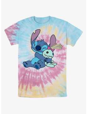 Disney Lilo & Stitch Hugging Scrump Tie-Dye T-Shirt, , hi-res