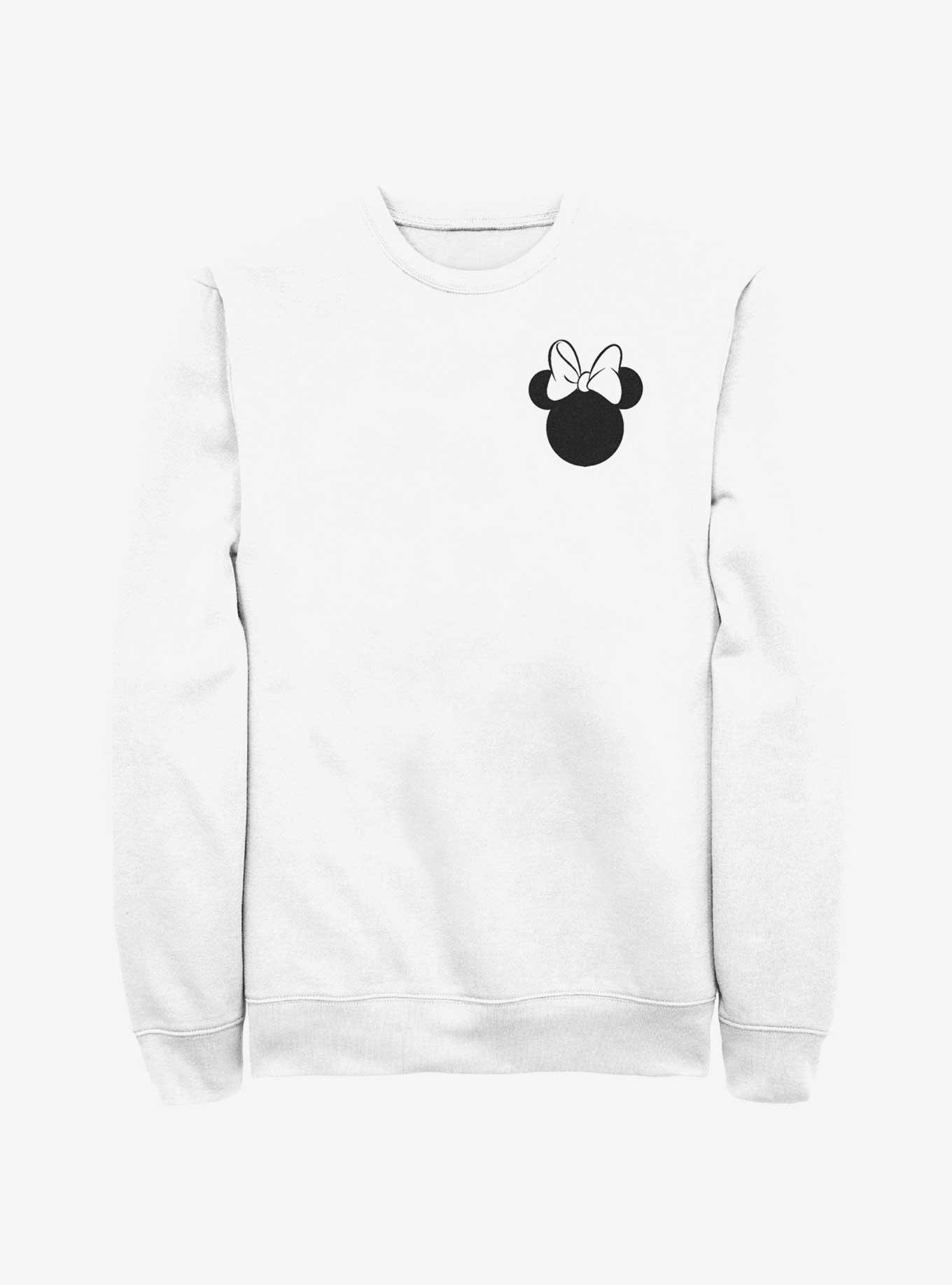 Disney Minnie Mouse Bow Pocket Sweatshirt, WHITE, hi-res