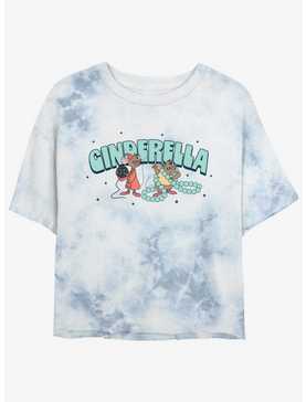 Disney Cinderella Jaq And Gus Girls Tie-Dye Crop T-Shirt, , hi-res