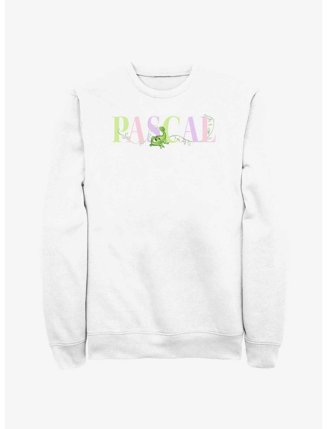 Disney Tangled Pascal Colorful Letters Sweatshirt, WHITE, hi-res