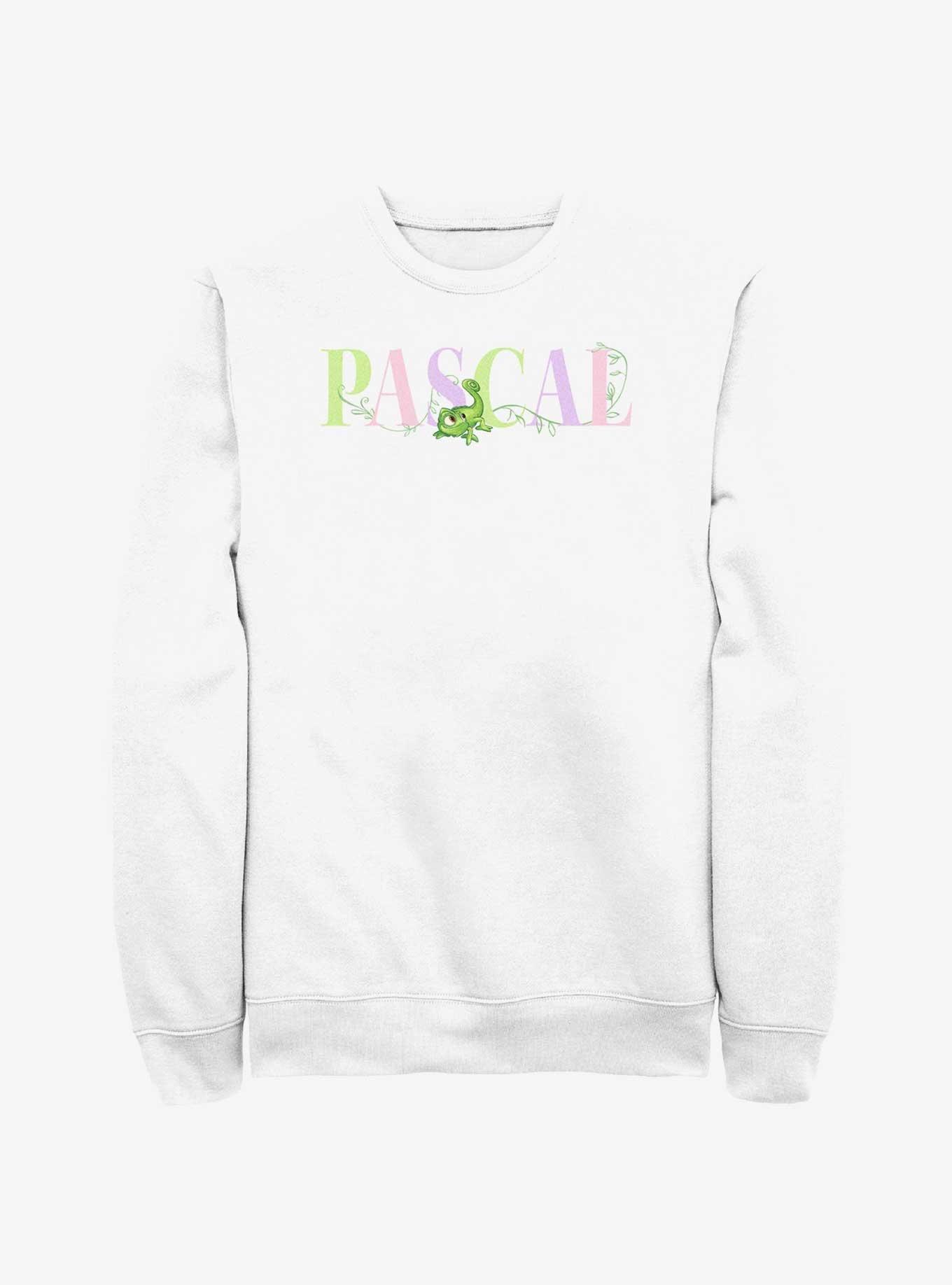 Disney Tangled Pascal Colorful Letters Sweatshirt, WHITE, hi-res