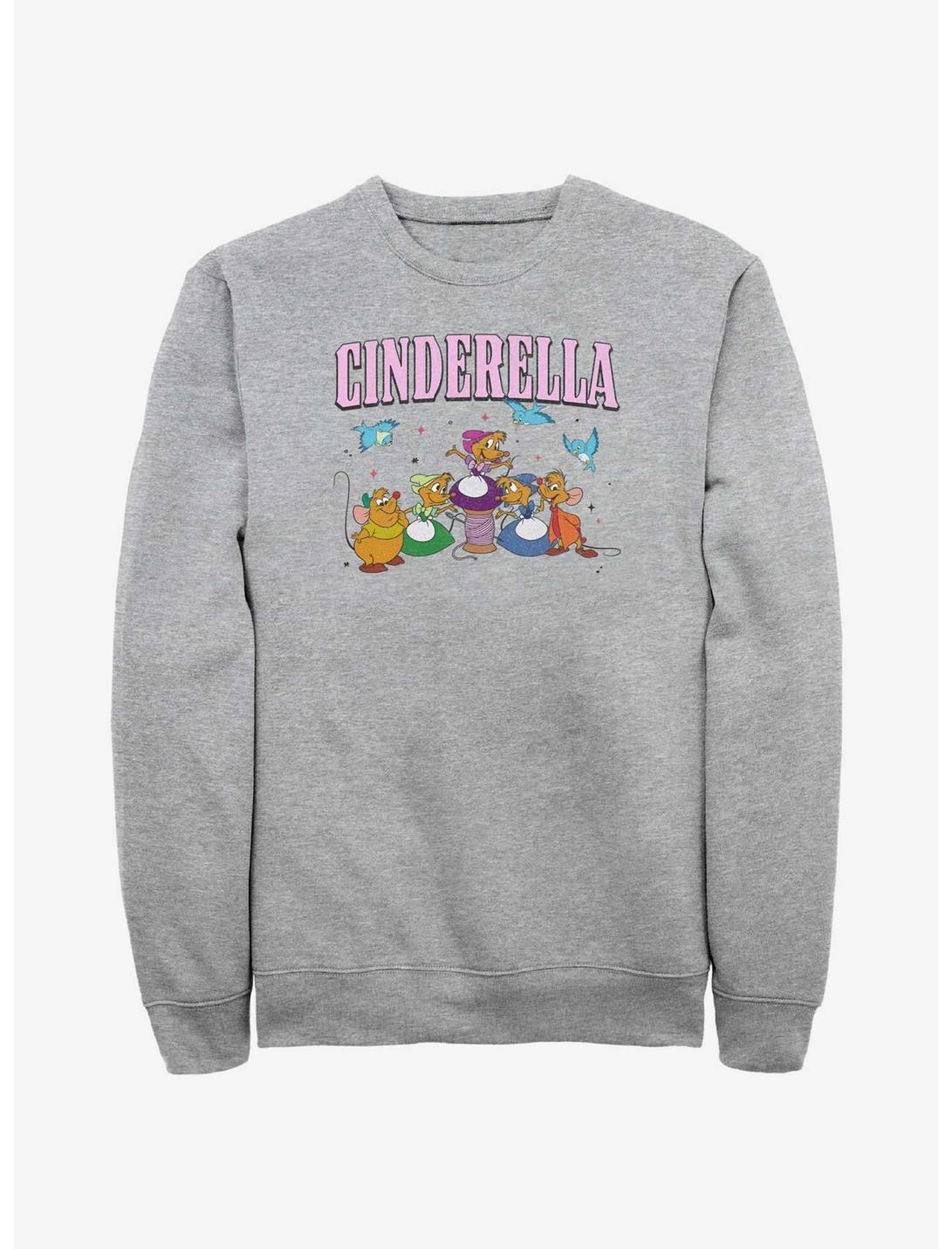 Disney Cinderella Helpers Sweatshirt, ATH HTR, hi-res