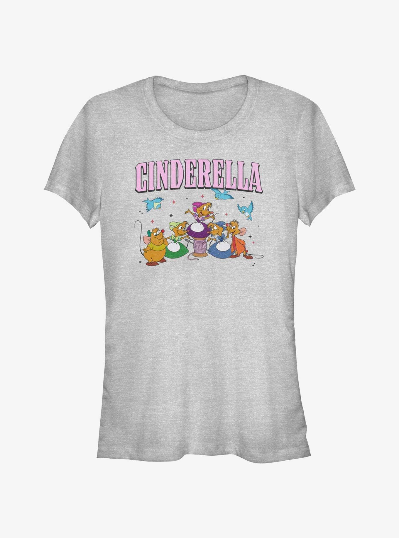 Disney Cinderella Helpers Girls T-Shirt, ATH HTR, hi-res