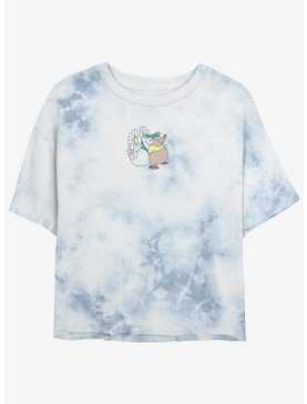 Disney Cinderella Cute Lil Gus Flower Girls Tie-Dye Crop T-Shirt, , hi-res