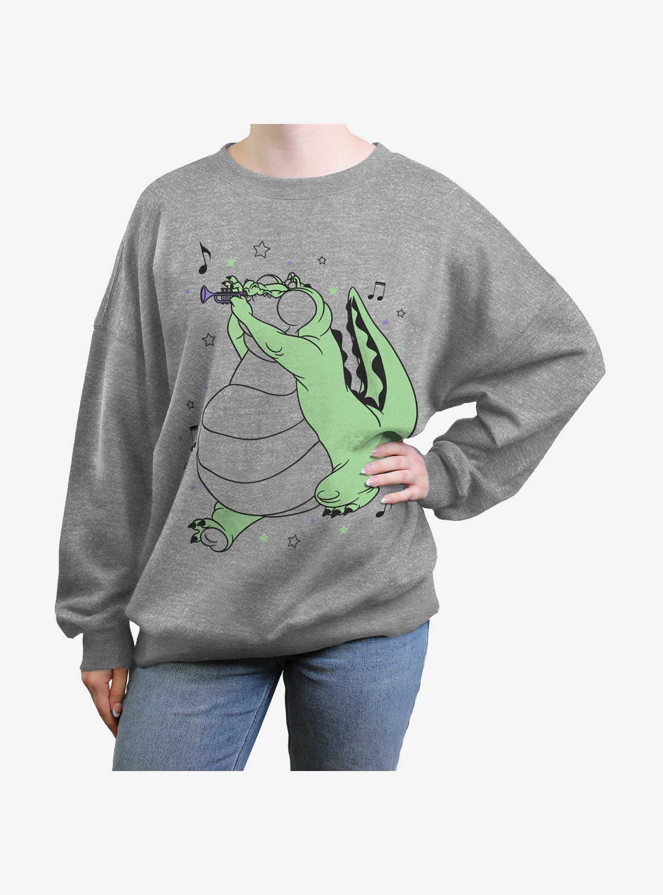 Disney The Princess And The Frog Jazzy Louis Girls Oversized Sweatshirt, , hi-res