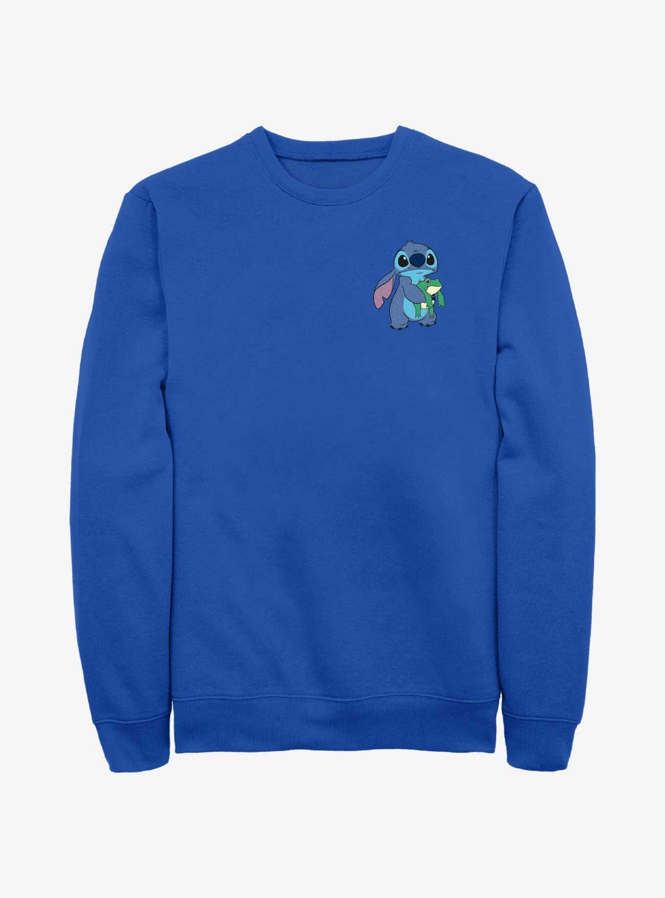 Disney Lilo & Stitch With Froggie Pocket Sweatshirt, ROYAL, hi-res