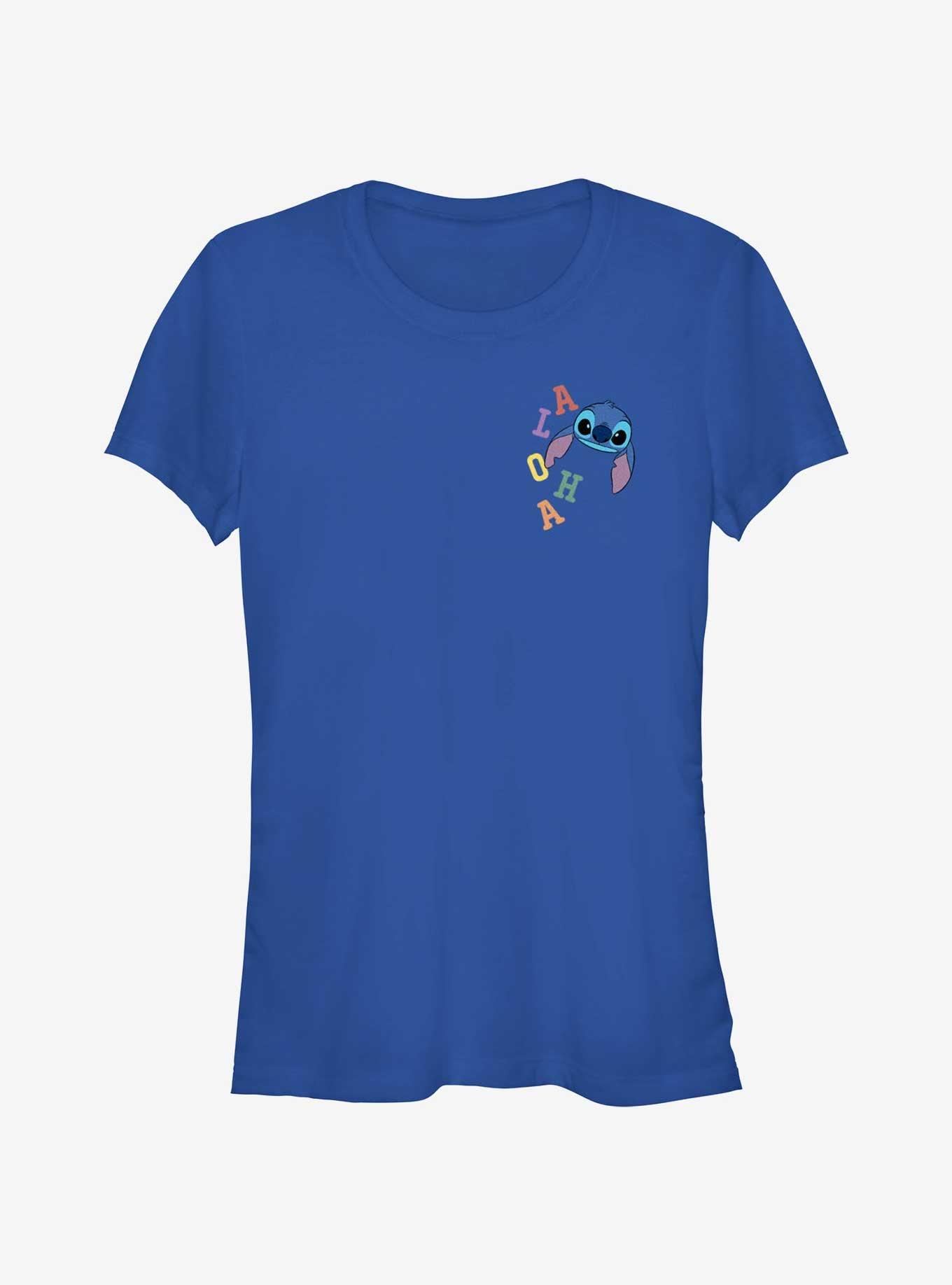 Disney Lilo & Stitch Colorful Aloha Pocket Girls T-Shirt, , hi-res