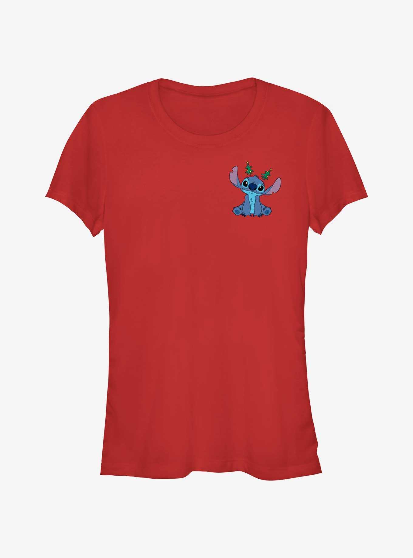Disney Lilo & Stitch With Tree Ears Pocket Girls T-Shirt, , hi-res