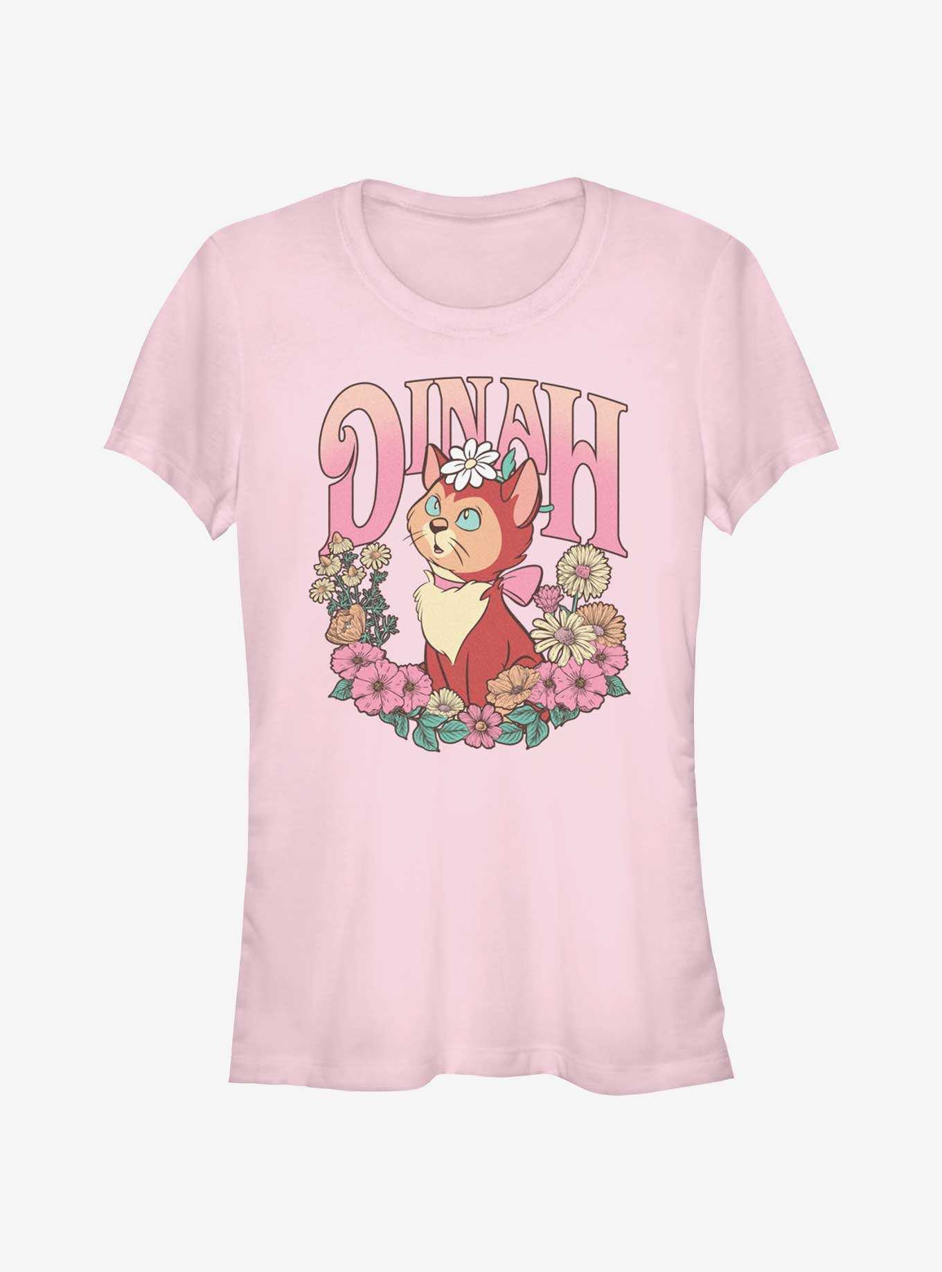 Disney Alice In Wonderland Dinah Floral Wreath Girls T-Shirt, , hi-res