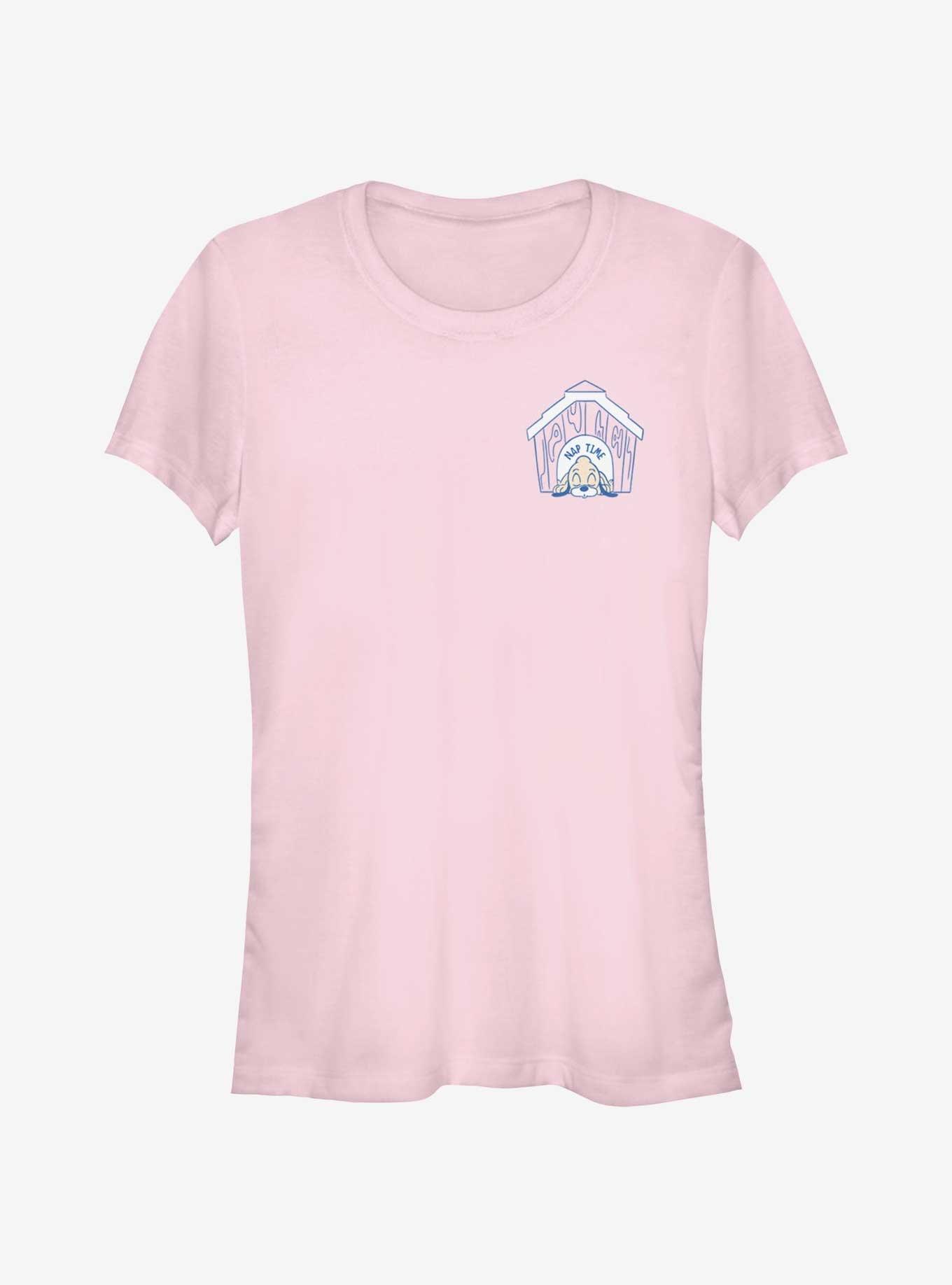 Disney Mickey Mouse Tired Doggy Pocket Girls T-Shirt, LIGHT PINK, hi-res