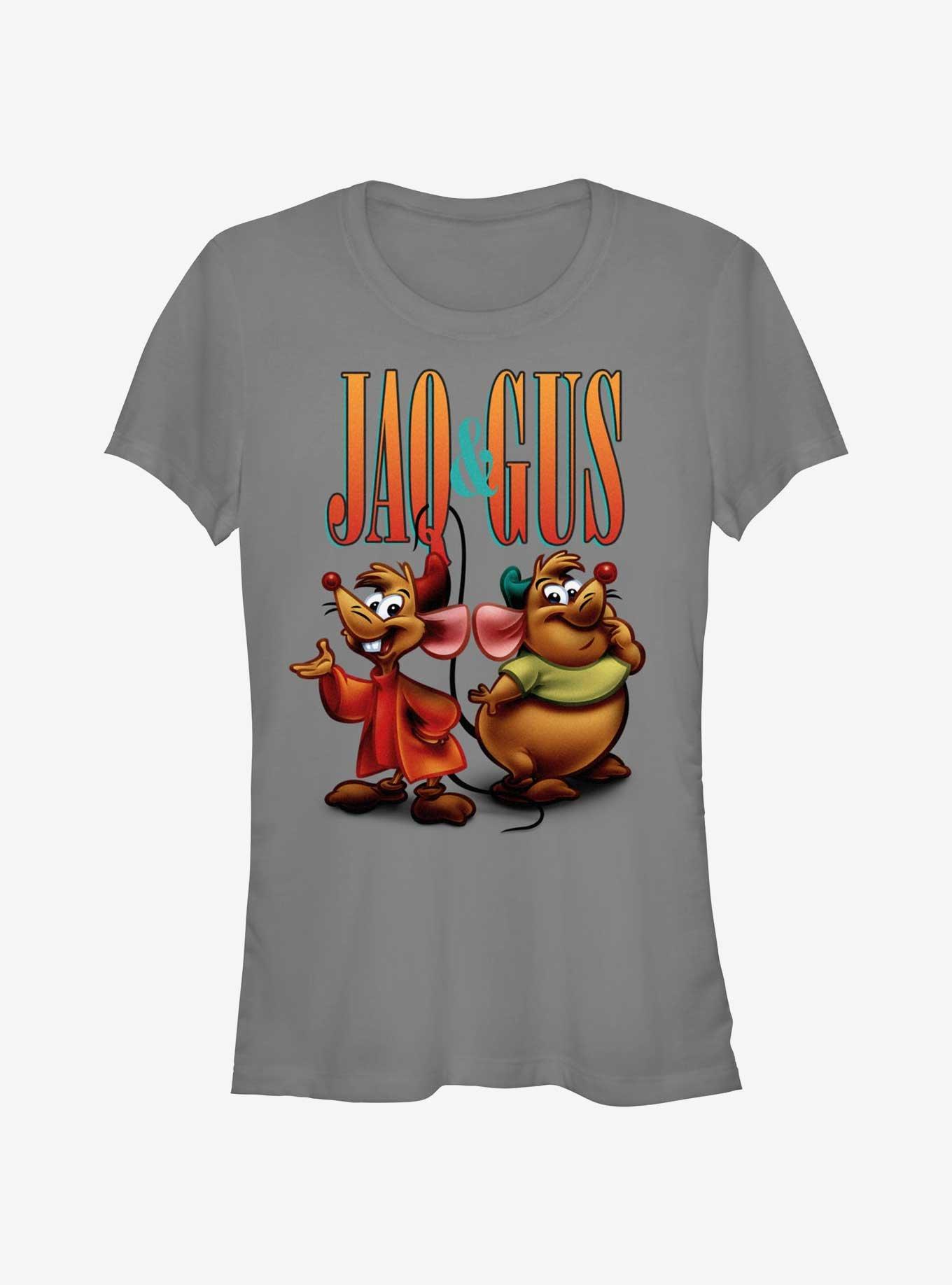 Disney Cinderella Gus And Jaq Pose Girls T-Shirt, CHARCOAL, hi-res