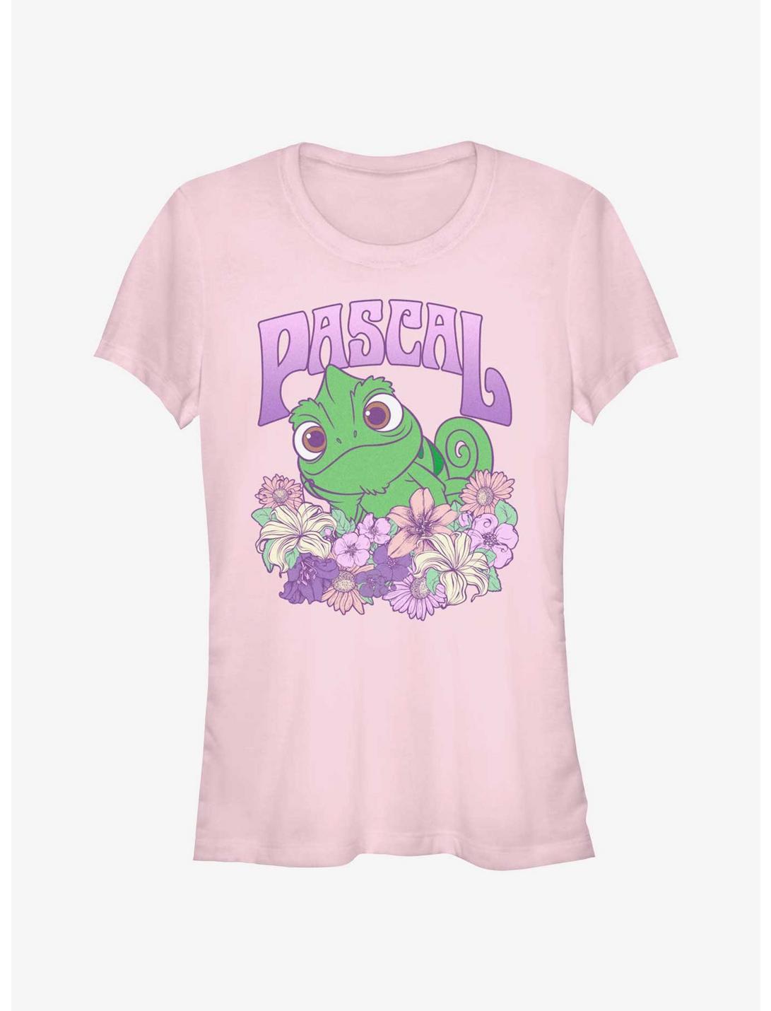 Disney Tangled Flowery Pascal Girls T-Shirt, LIGHT PINK, hi-res