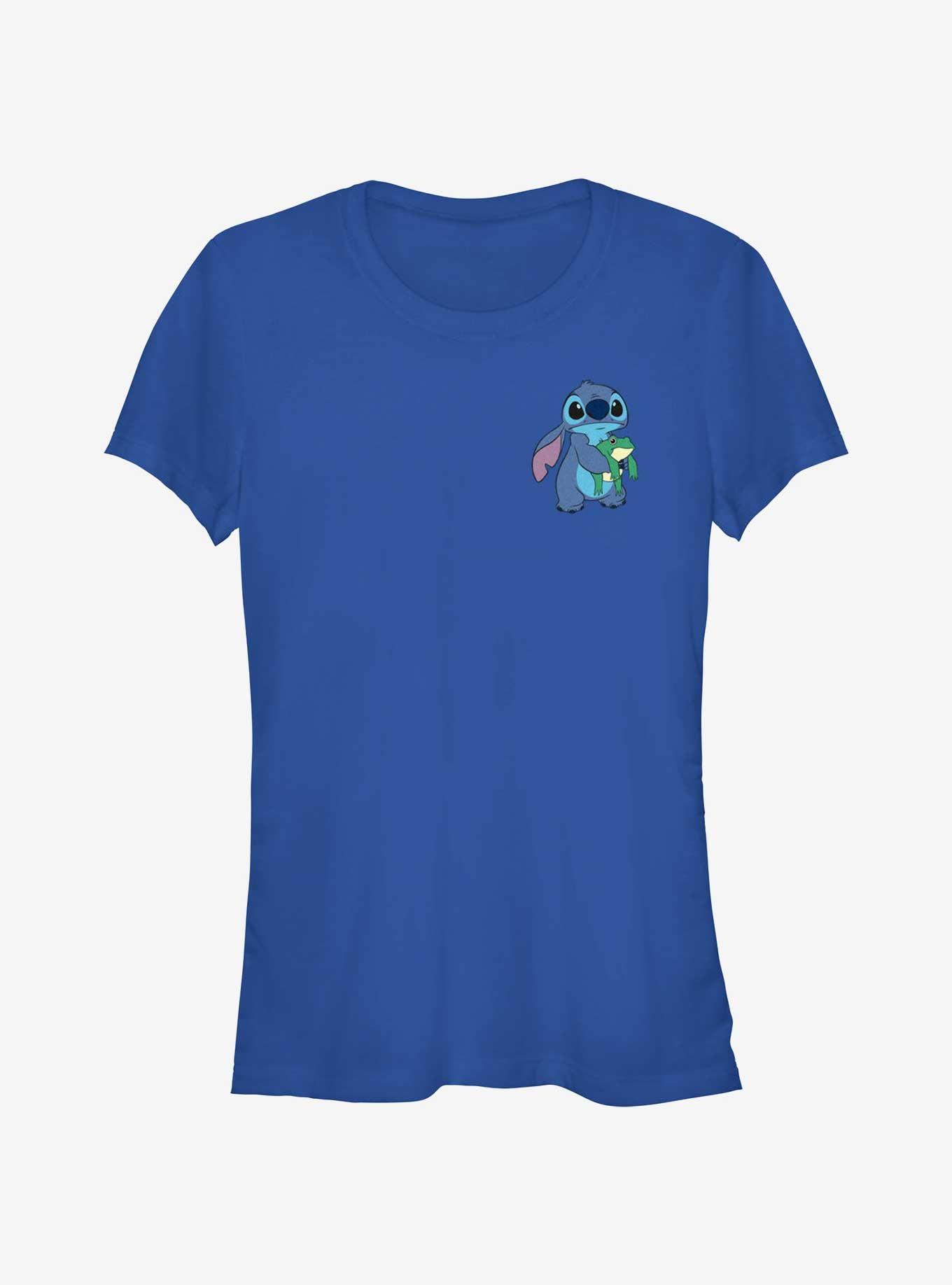 Disney Lilo & Stitch With Froggie Pocket Girls T-Shirt, ROYAL, hi-res