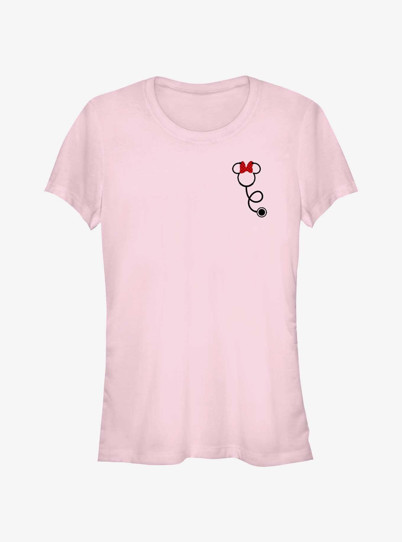 Disney Minnie Mouse Stethoscope Pocket Girls T-Shirt, LIGHT PINK, hi-res